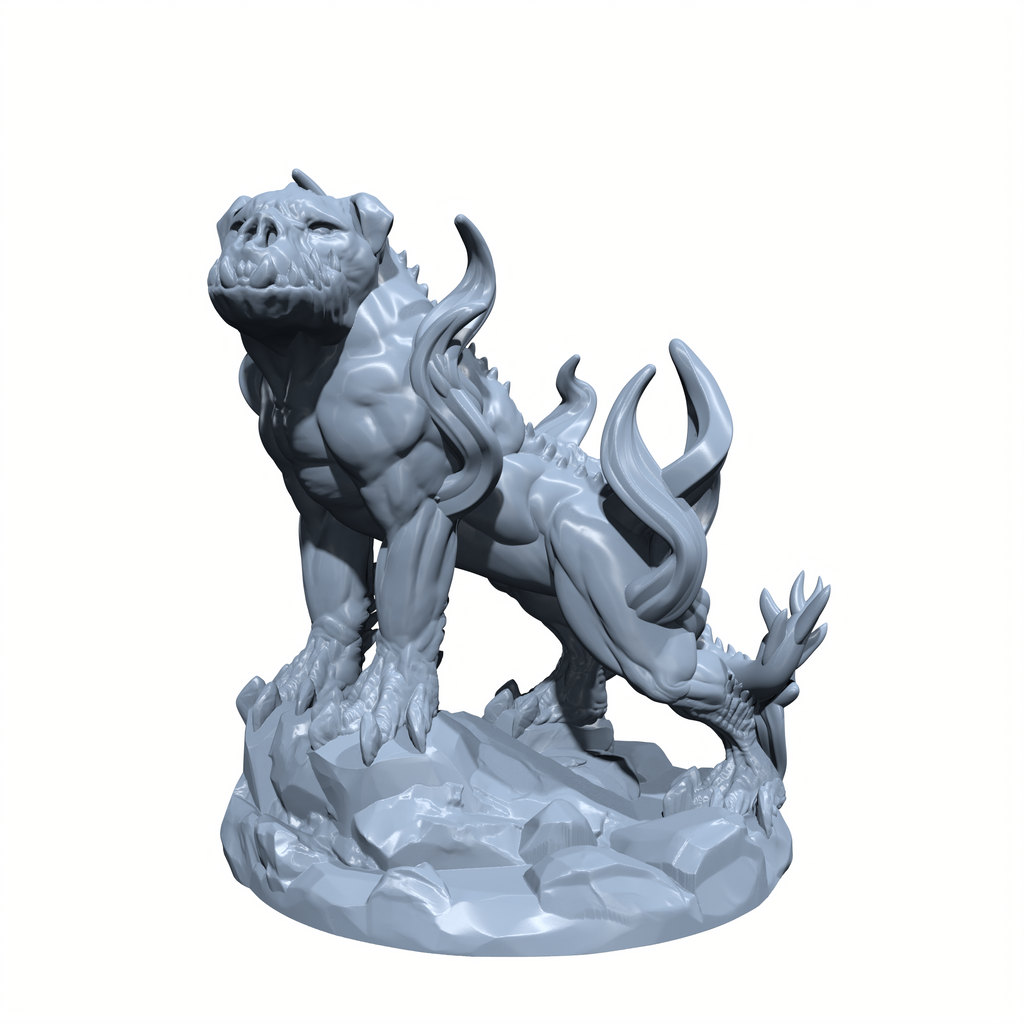 Smokemaw, the Demon Dog | Hell Hound | Shadow Hound Miniature for Tabletop games like D&D and War Gaming