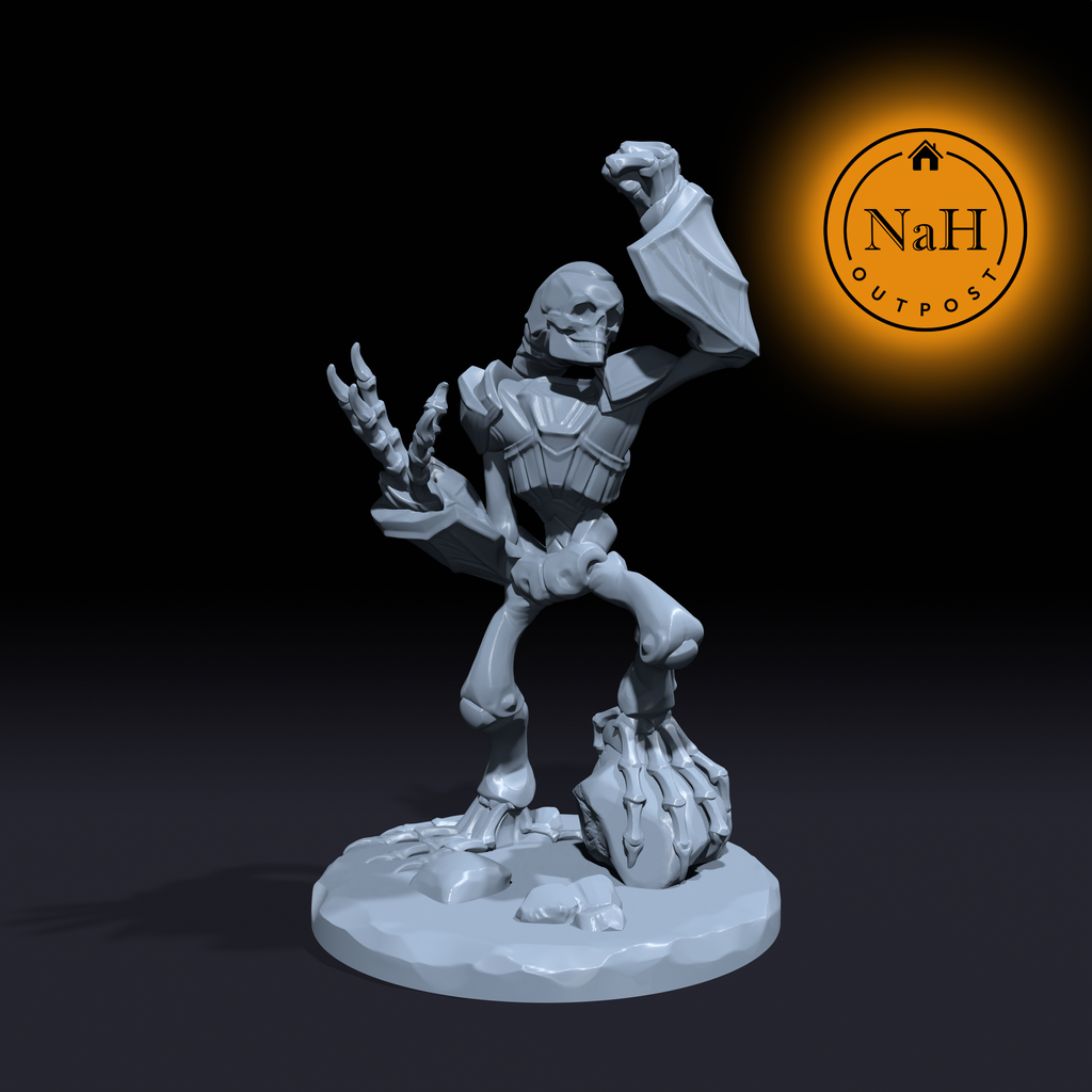 Grimsteel, the Silent Sentinel | Shadesteel Golem | Shadow Steel Golem Miniature for Tabletop games like D&D and War Gaming