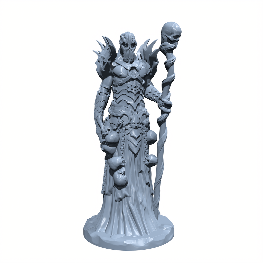 Nightshade, the Skull Lich | Shadowfall Shepherd | Miniature for Tabletop games like D&D and War Gaming