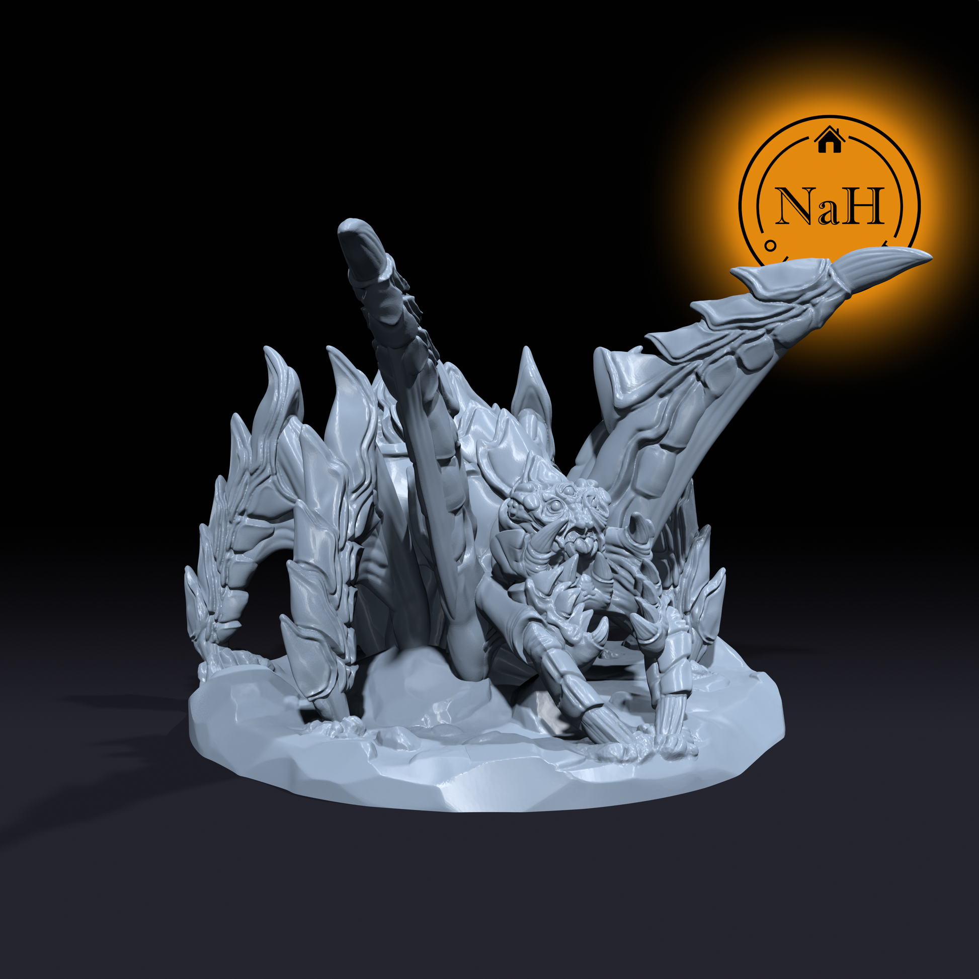 Chitinwhisper, the Thassilonian Horror | Shriezyx | Shrizex Spider Miniature for Tabletop games like D&D and War Gaming