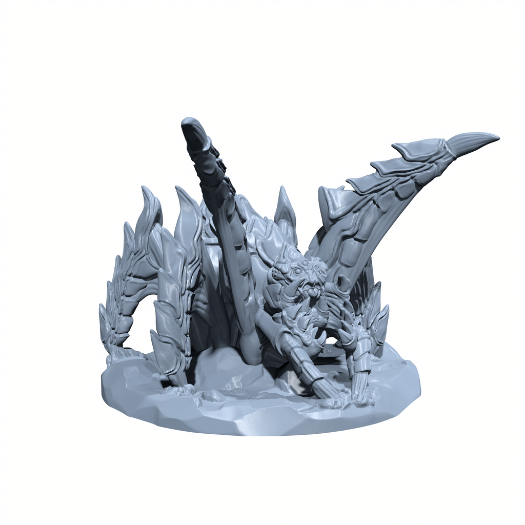 Chitinwhisper, the Thassilonian Horror | Shriezyx | Shrizex Spider Miniature for Tabletop games like D&D and War Gaming