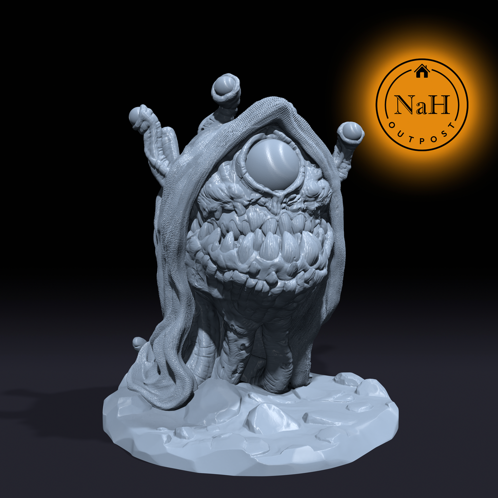 Void Eye, the Underdark Abomination | Shrouded Abomination Miniature for Tabletop games like D&D and War Gaming