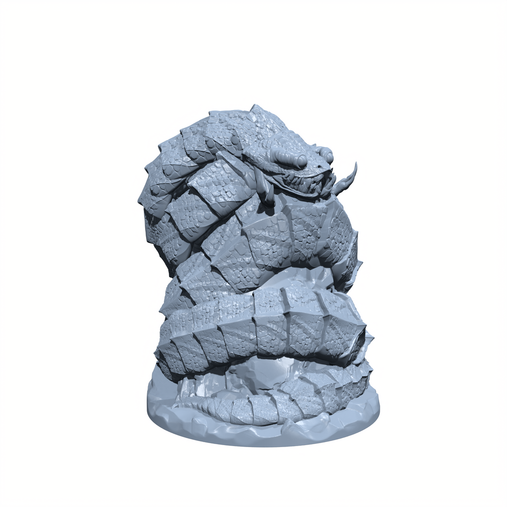 Sandmaw, the Dune Worm | Silkstrander Worm Miniature for Tabletop games like D&D and War Gaming