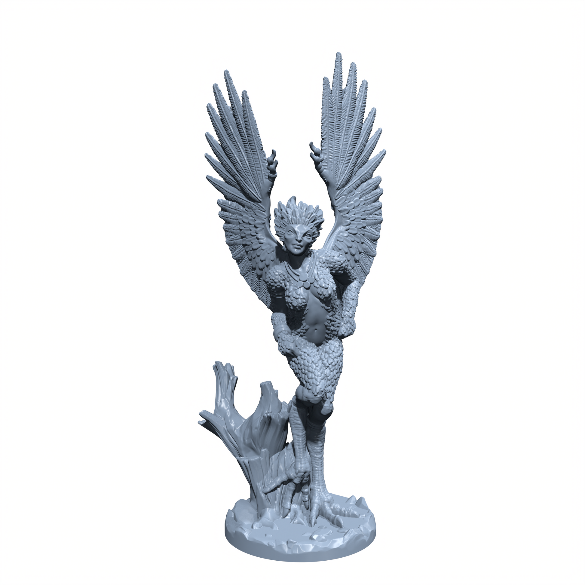 Shrike Bloodfeather | Harpy | Siren Miniature for Tabletop games like D&D and War Gaming