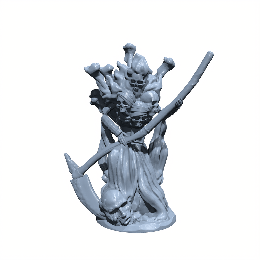 Soulreaver, the Necrotic Wraith | Skull Wraith  Miniature for Tabletop games like D&D and War Gaming