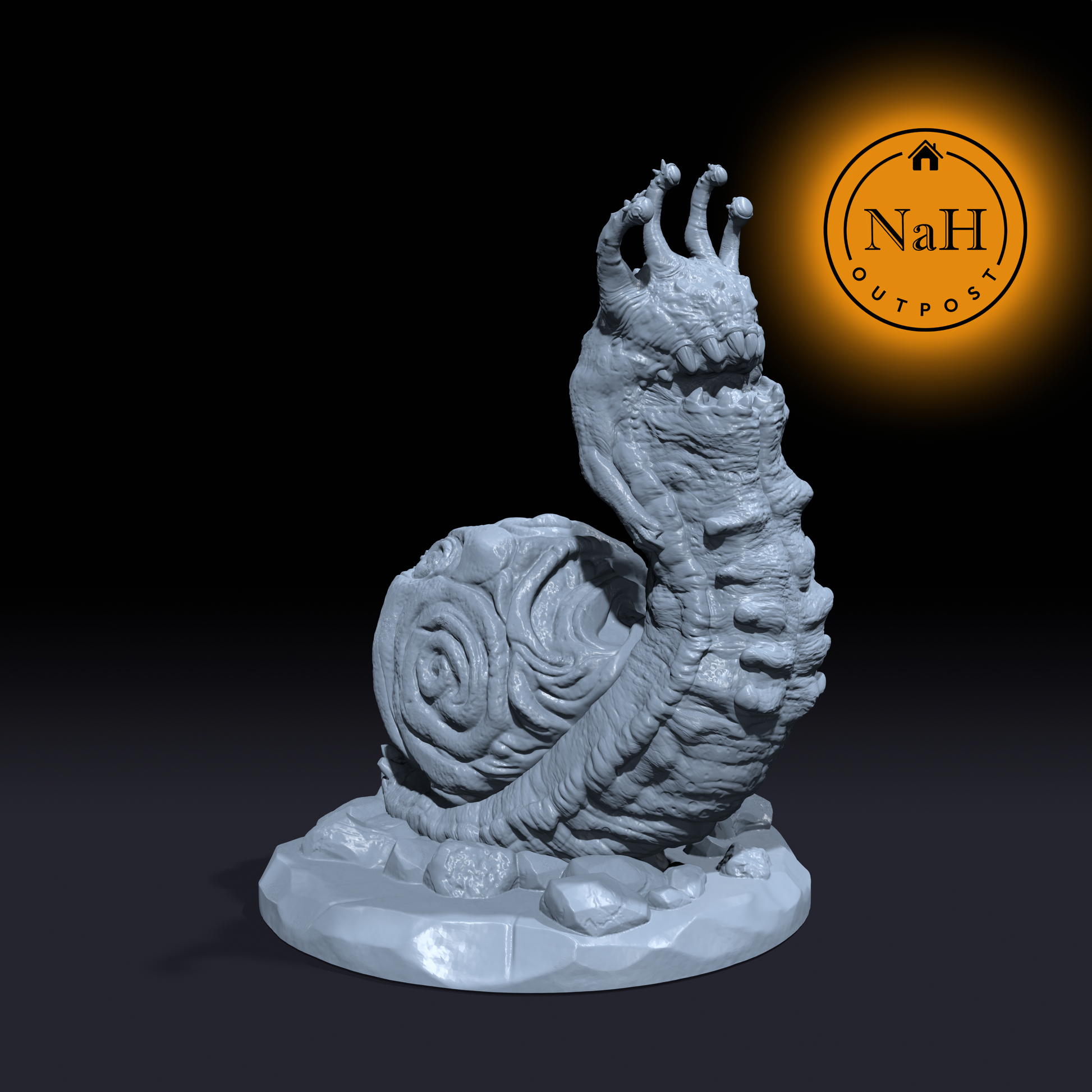 Leafslither, the Slugfolk | Snail | Snailfolk Miniature for Tabletop games like D&D and War Gaming
