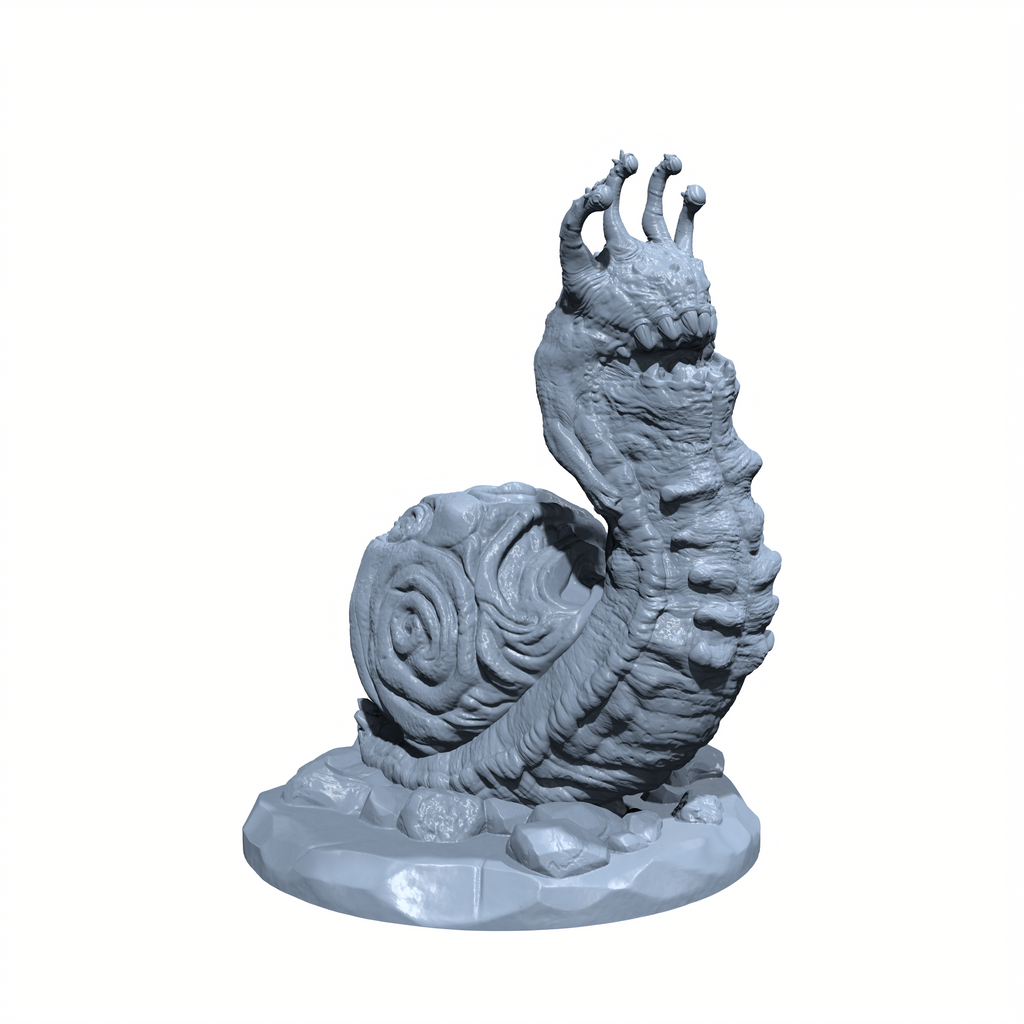 Leafslither, the Slugfolk | Snail | Snailfolk Miniature for Tabletop games like D&D and War Gaming