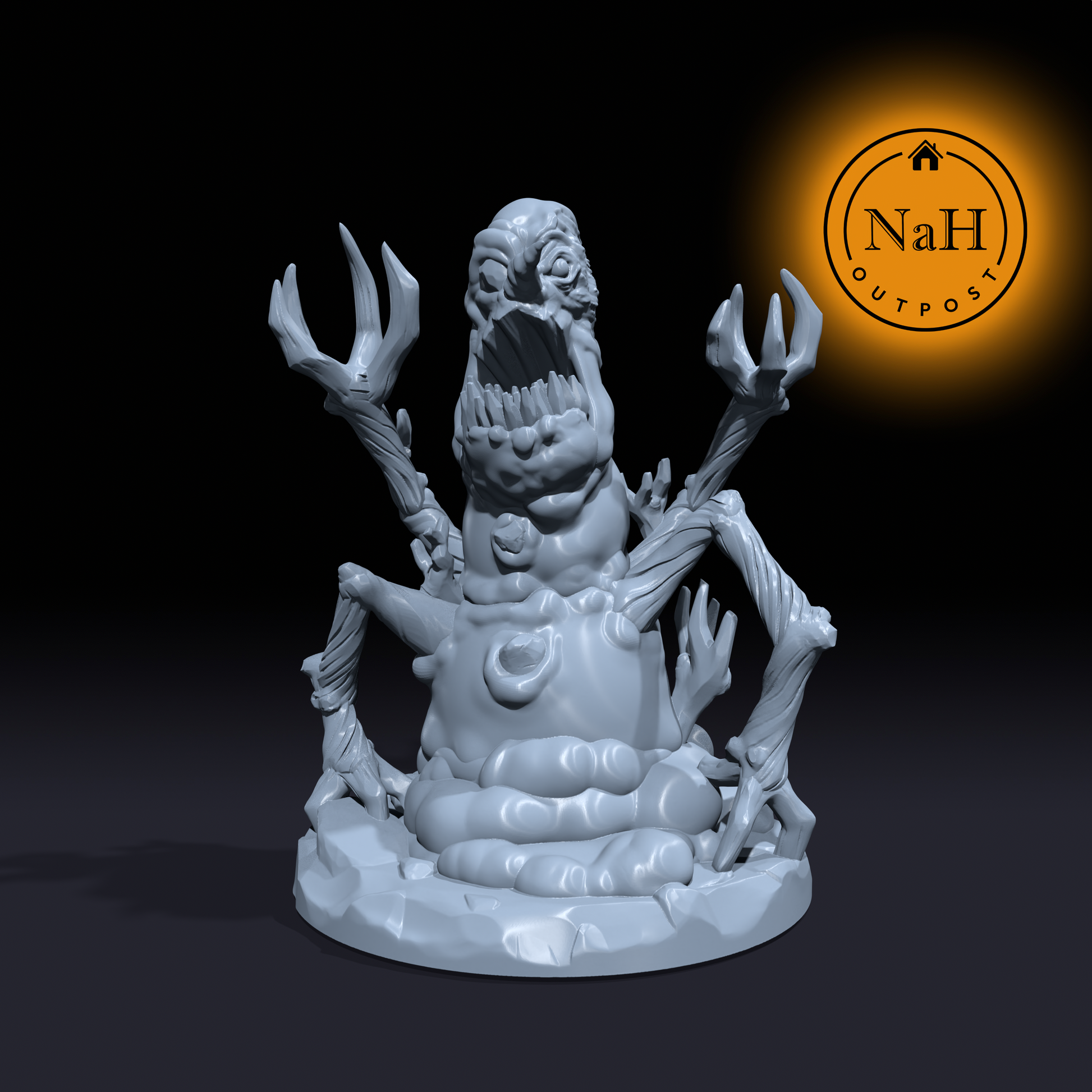 Frostbite, the Snow Stalker | Snowman Mimic Miniature for Tabletop games like D&D and War Gaming
