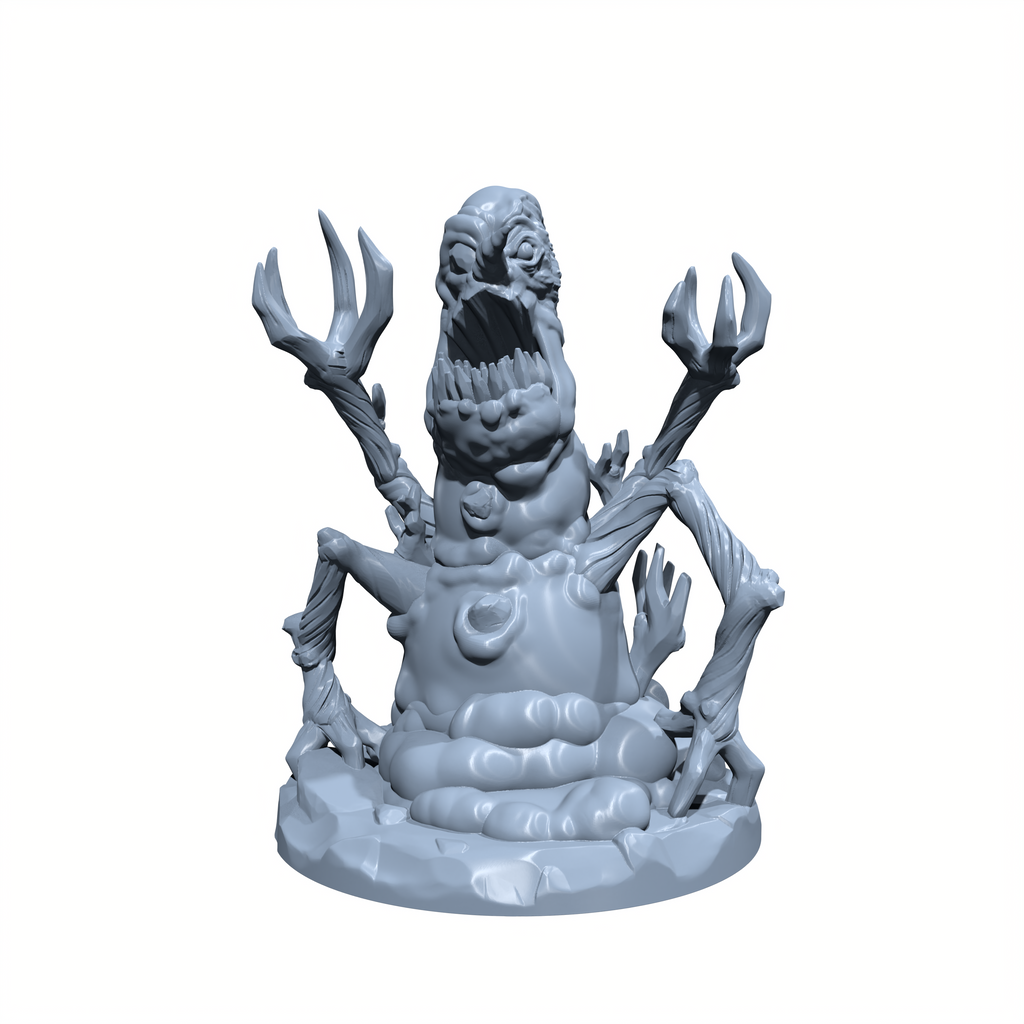 Frostbite, the Snow Stalker | Snowman Mimic Miniature for Tabletop games like D&D and War Gaming