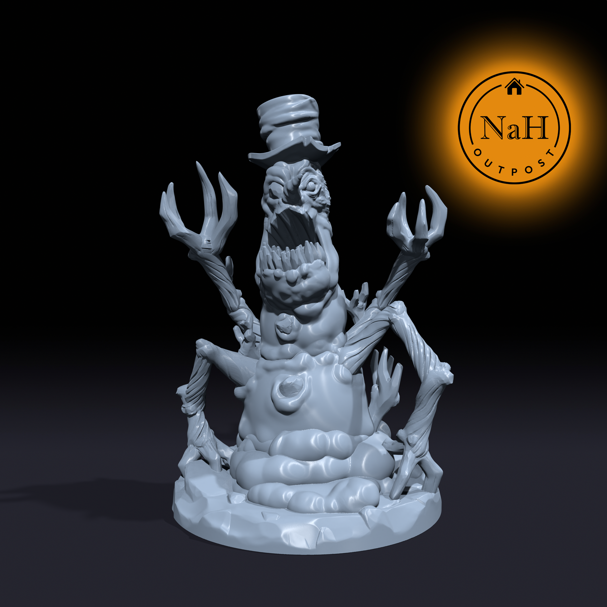 Frostbite, the Snow Stalker | Snowman Mimic Miniature for Tabletop games like D&D and War Gaming