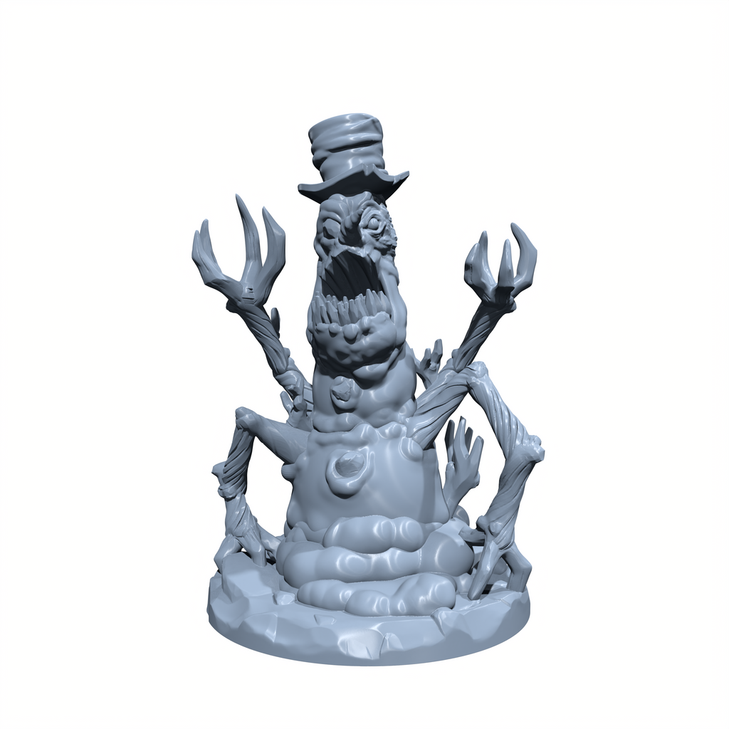 Frostbite, the Snow Stalker | Snowman Mimic Miniature for Tabletop games like D&D and War Gaming