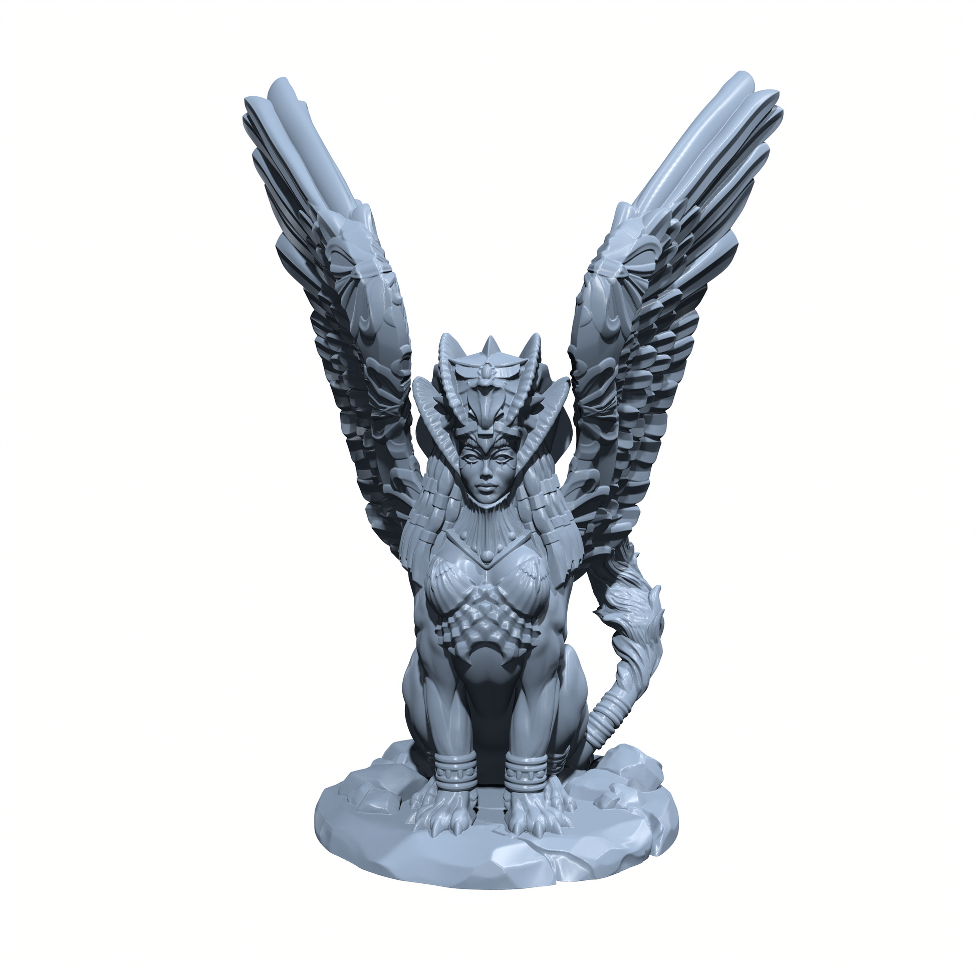 Sandwhisper, the Ancient Guardian | Sphinx Miniature for Tabletop games like D&D and War Gaming