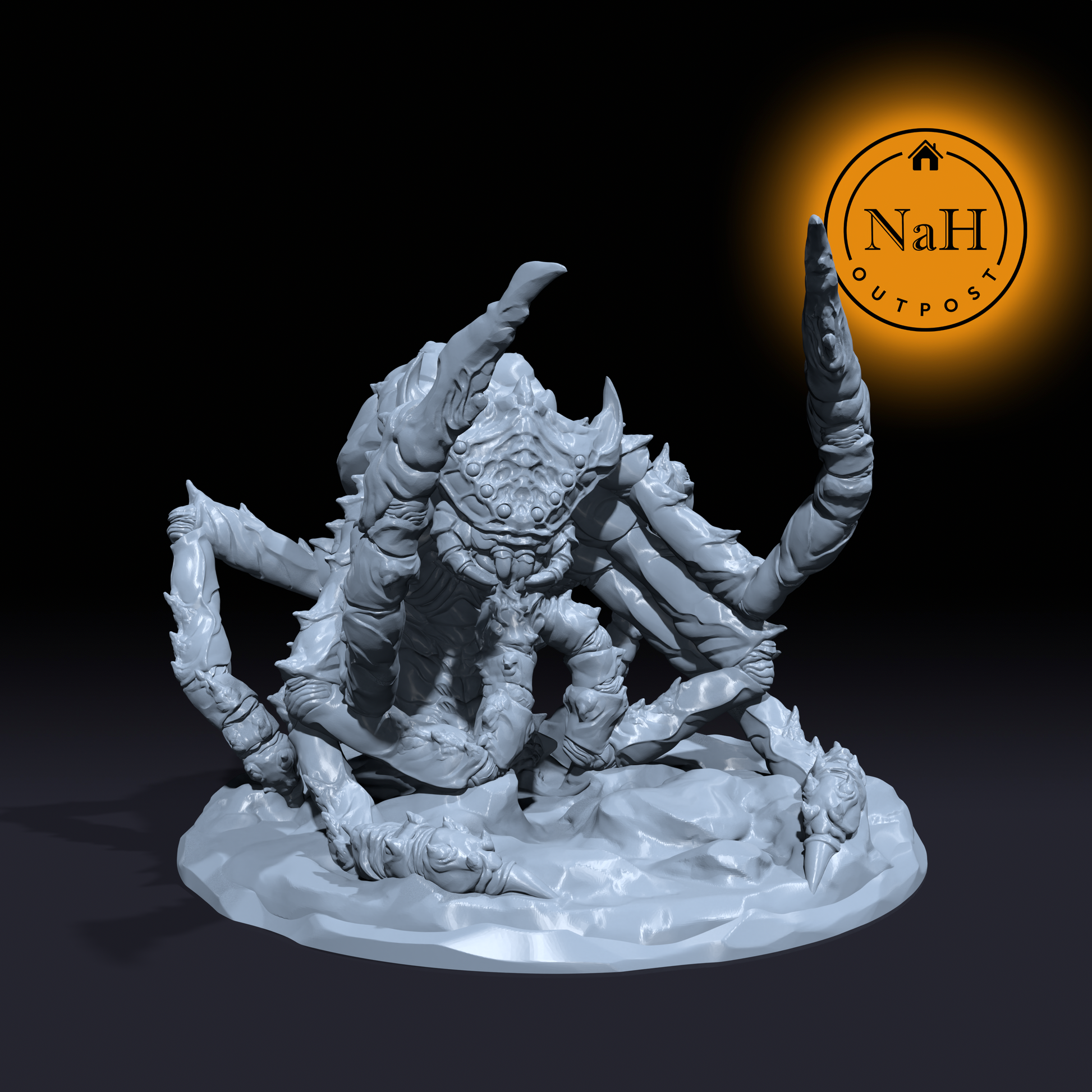 Shadowsilk, the Void Stalker | Bebilith | Spider Fiend Miniature for Tabletop games like D&D and War Gaming