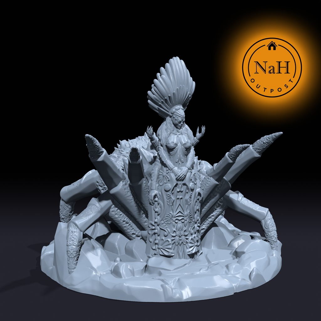 Lolth the Spider Demoness | Spider Goddess Miniature for Tabletop games like D&D and War Gaming