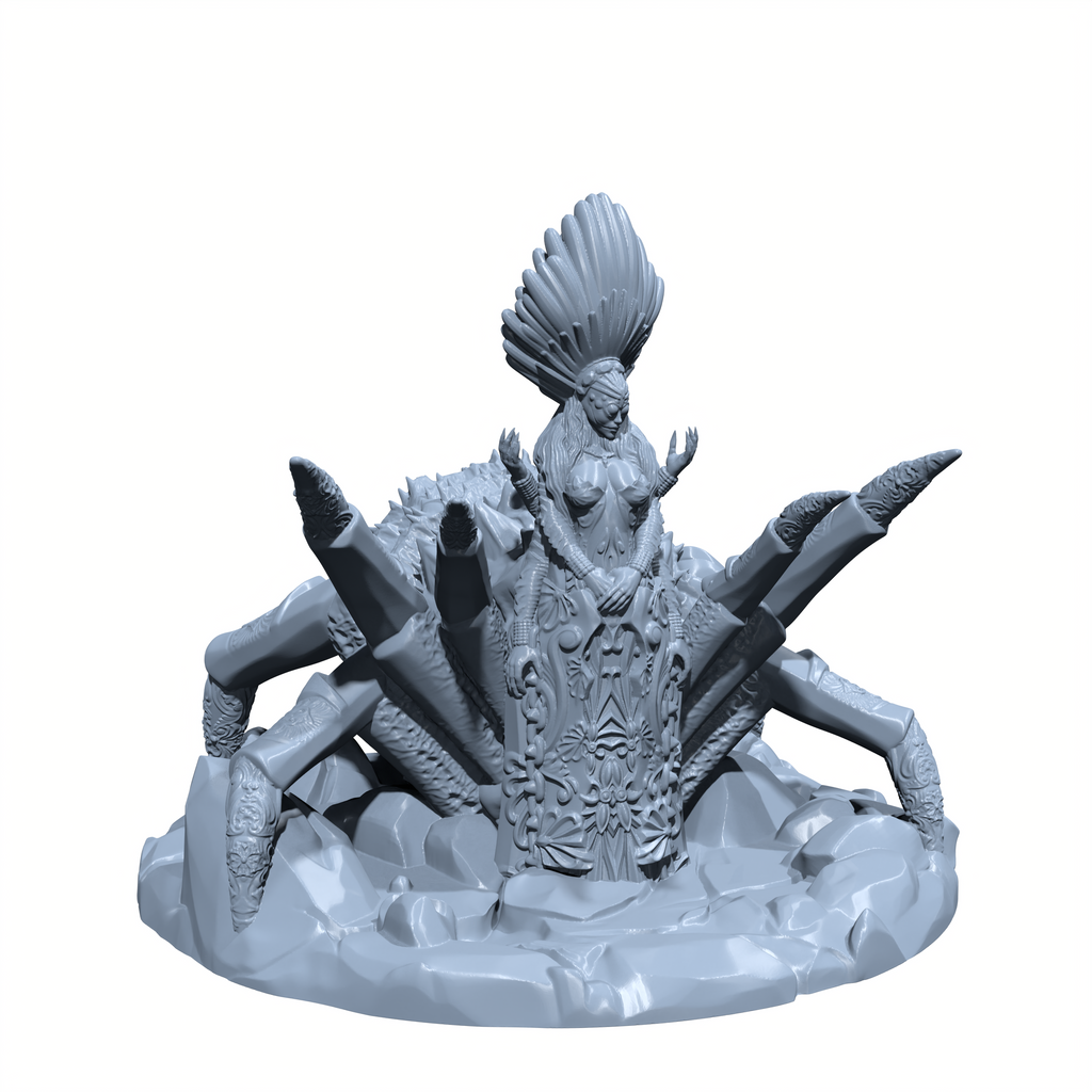 Lolth the Spider Demoness | Spider Goddess Miniature for Tabletop games like D&D and War Gaming