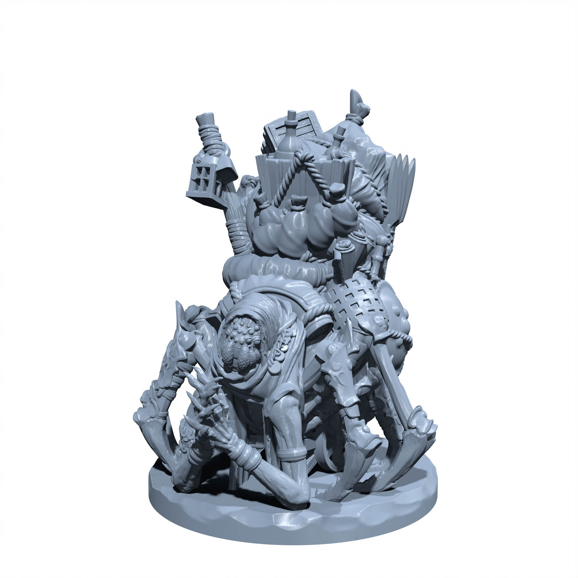 Shargeth, the Underdark Peddler | Spider Merchant | Neogi miniature for Tabletop games like D&D and War Gaming