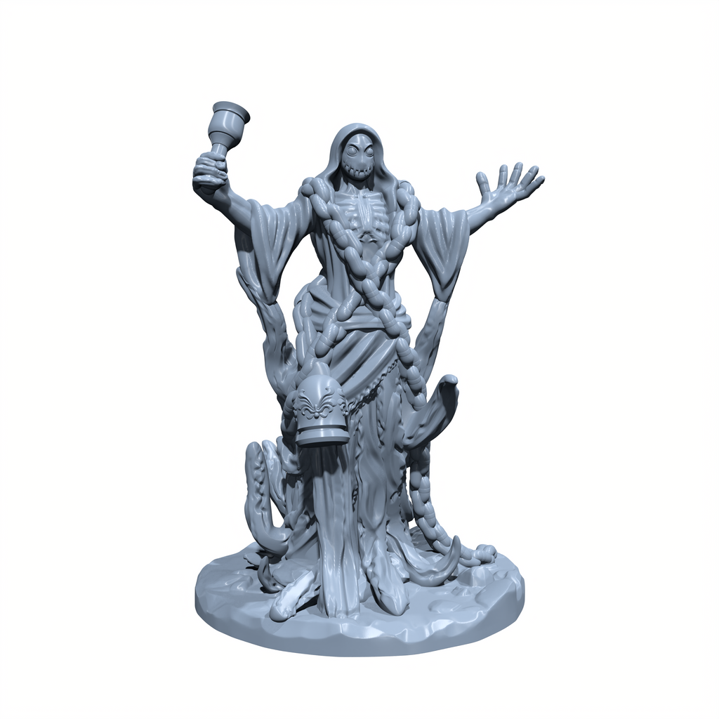Spirit of the Deep | Kraken Priest Miniature for Tabletop games like D&D 5e and TTRPG War Gaming
