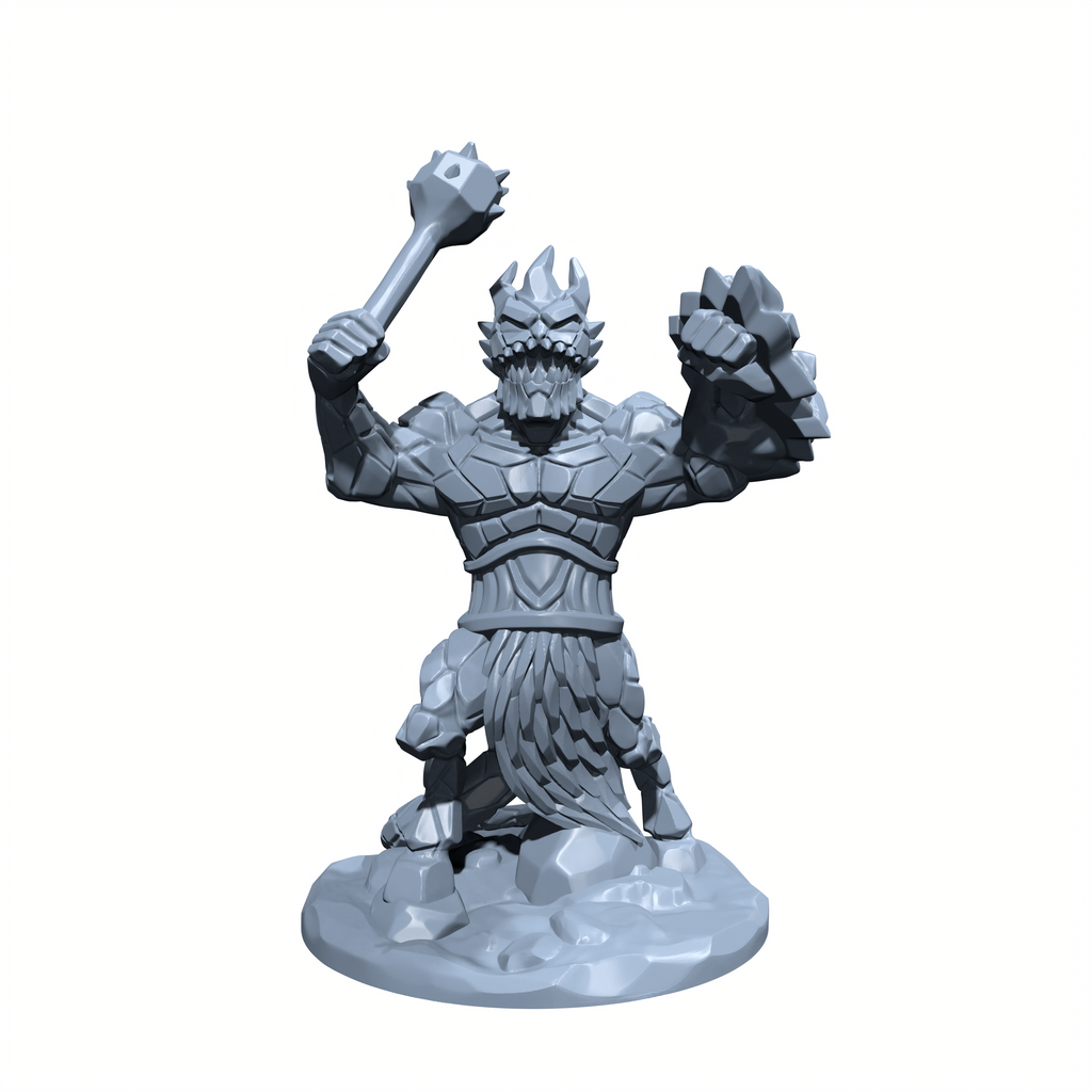 Radiance, the Sacred Guardian | Stained Glass Golem Miniature for Tabletop games like D&D and War Gaming