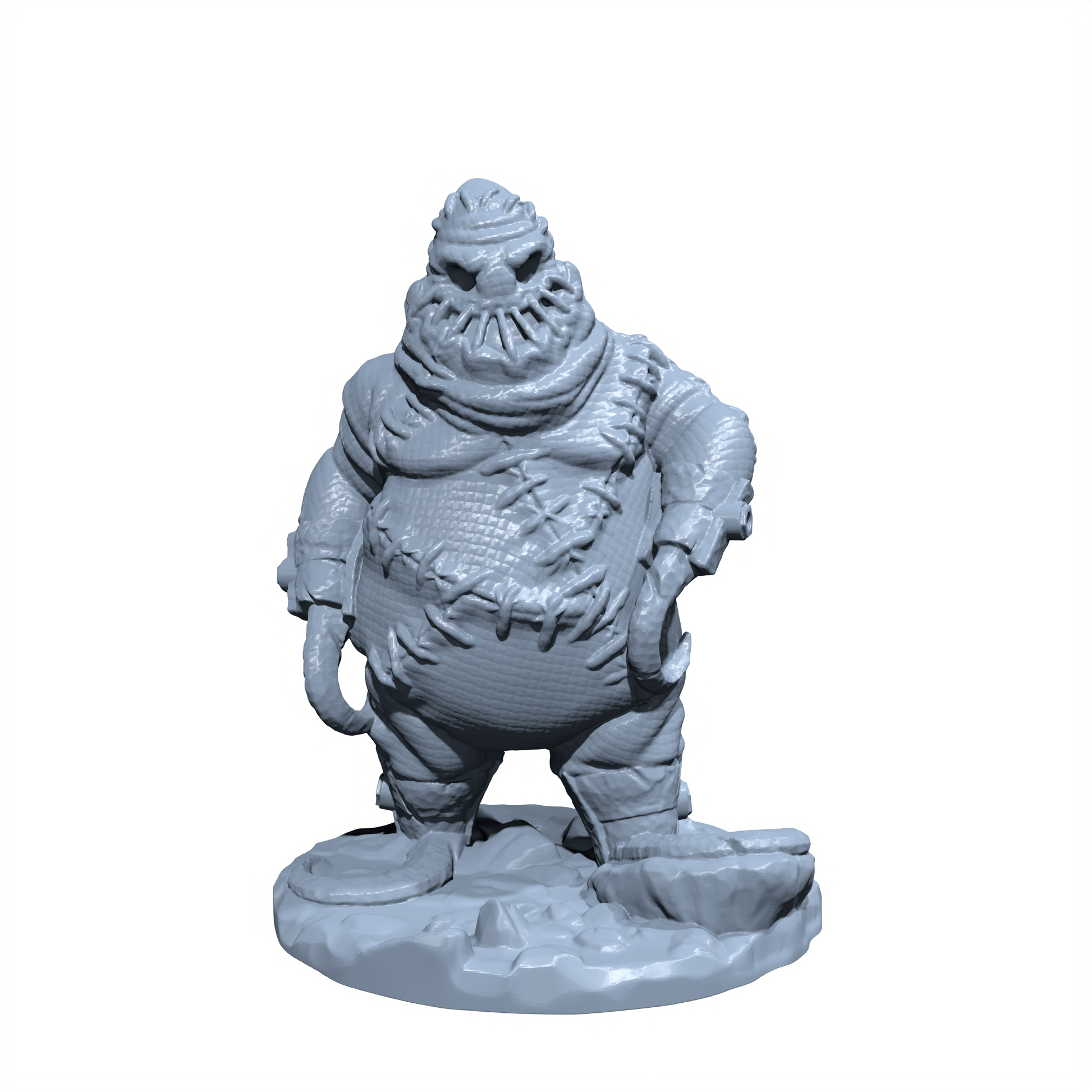 Threadgrim, the Patchwork Menace | Stitchwork Golem Miniature for Tabletop games like D&D and War Gaming