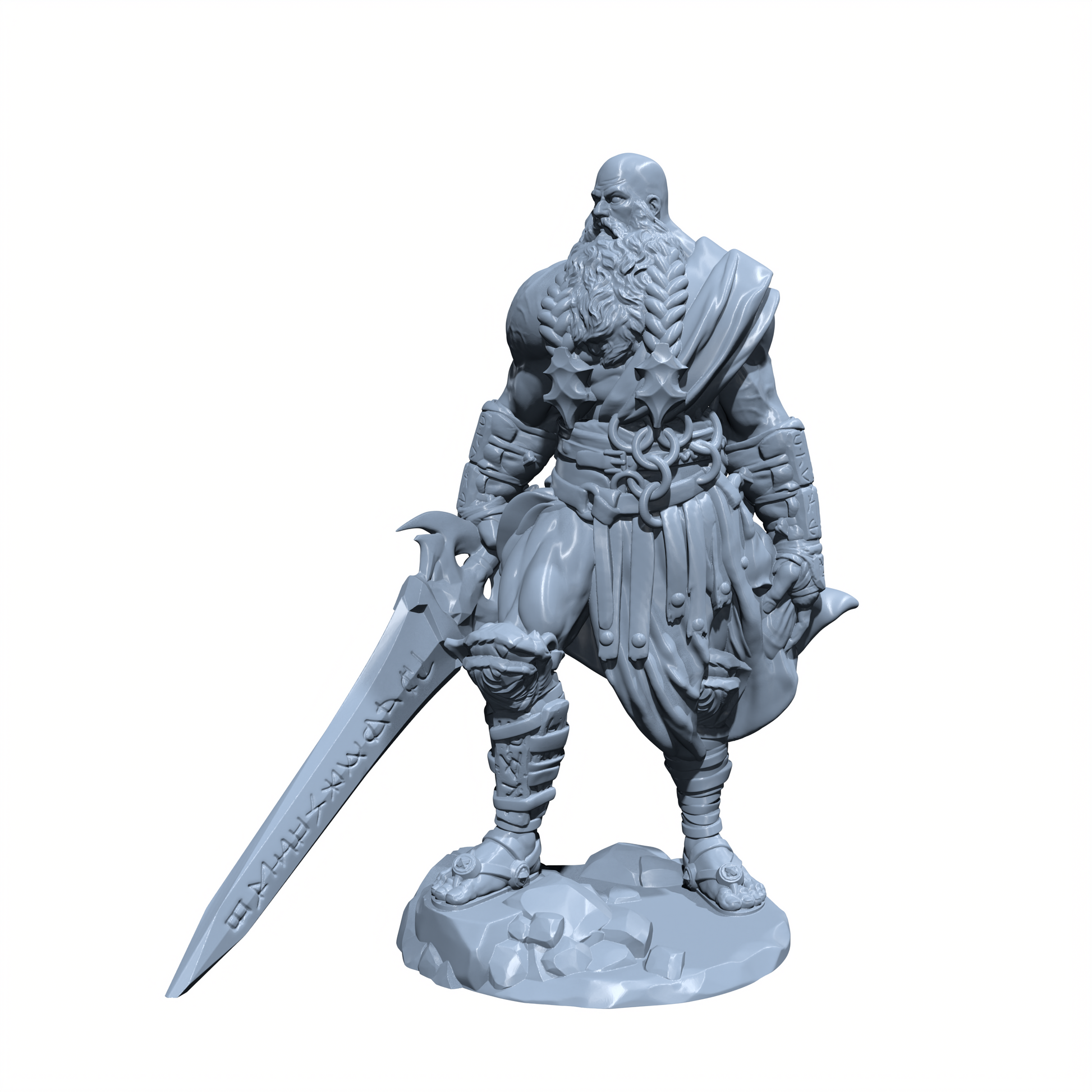 Thorvald Bladeborn | Barbarian Storm Giant Miniature for Tabletop games like D&D and War Gaming