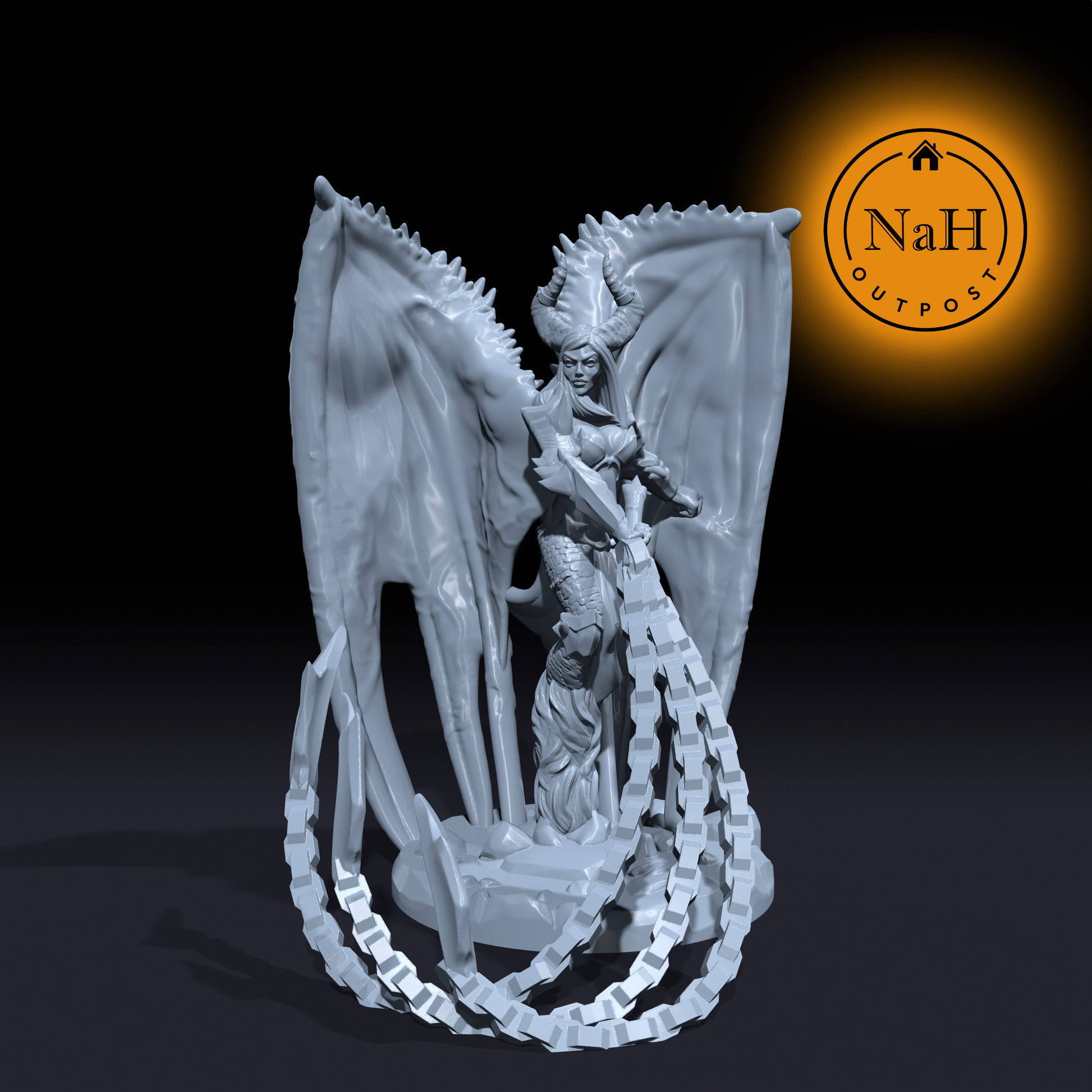 Charmveil, the Mistress of Seduction | Succubus Miniature for Tabletop games like D&D and War Gaming