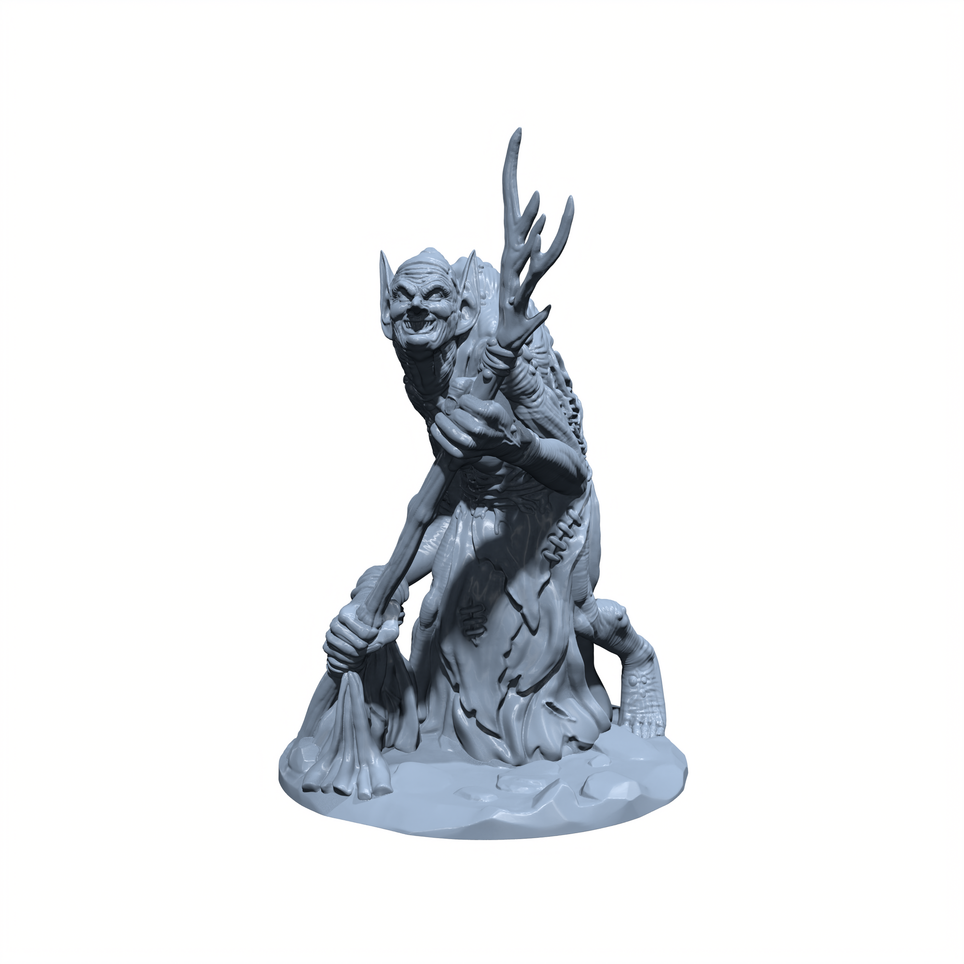 Mirella, the Swamp Witch | Green Hag Miniature for Tabletop games like D&D and War Gaming