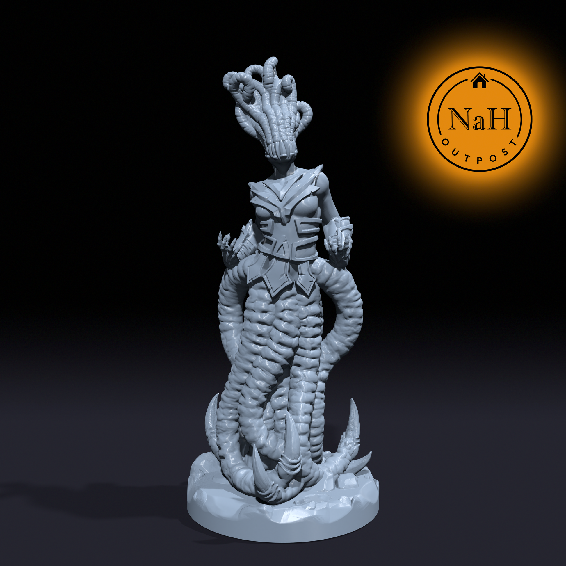 Whisperclaw, the Handmaid of Hell | Tentamaiden Fiend | Gylou Devil miniature for Tabletop games like D&D and War Gaming