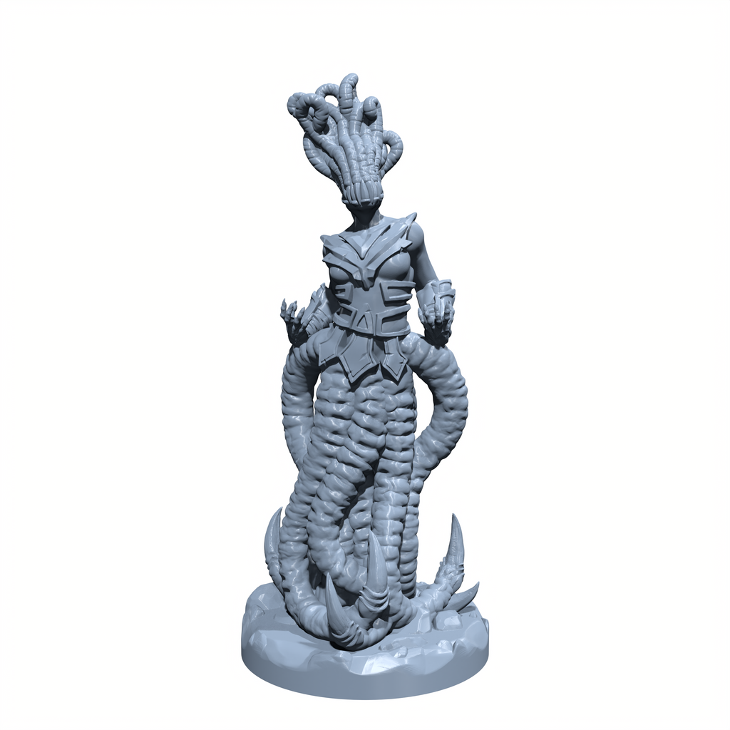 Whisperclaw, the Handmaid of Hell | Tentamaiden Fiend | Gylou Devil miniature for Tabletop games like D&D and War Gaming