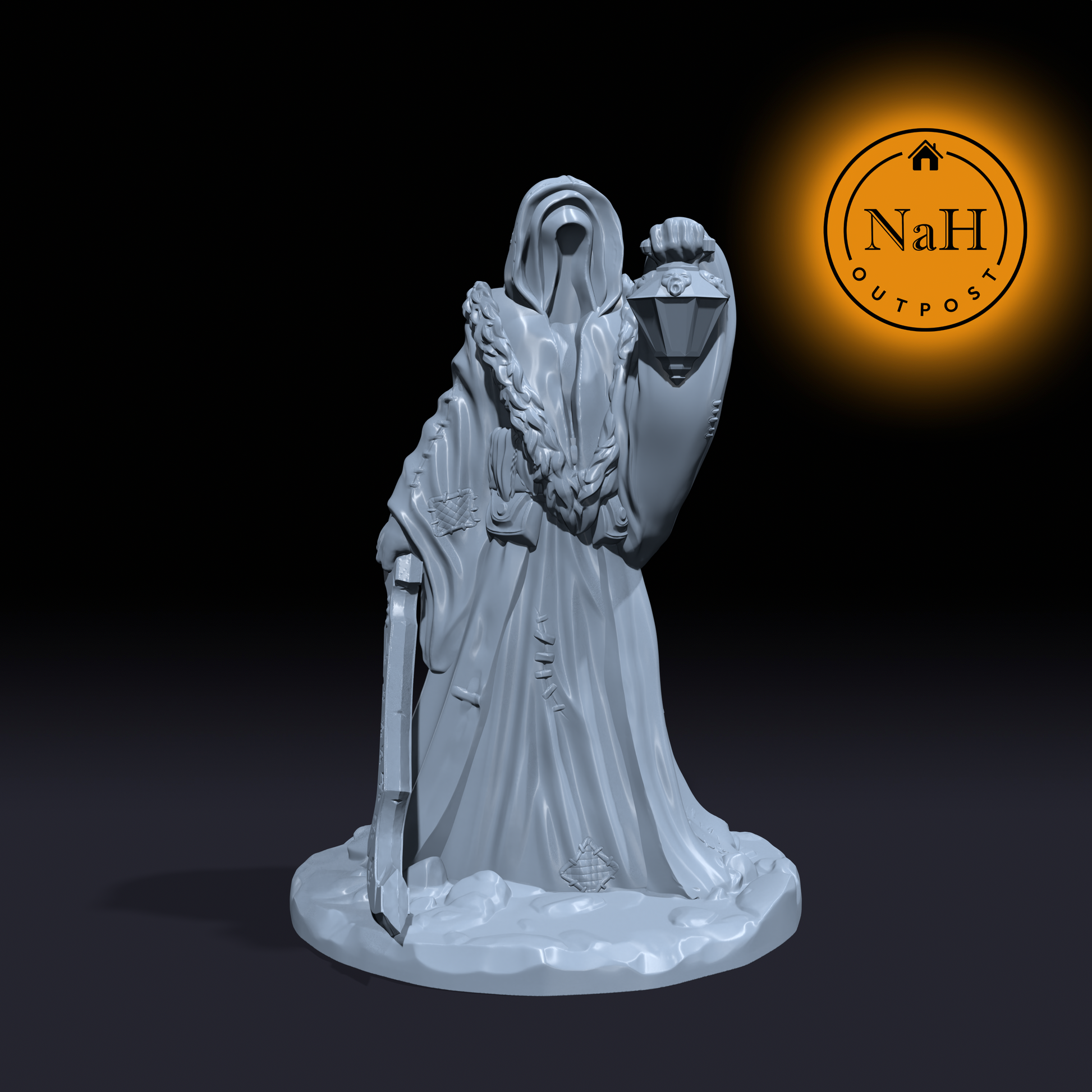 The Unseen, Herald of the Void | The Hooded | Cultist Miniature for Tabletop games like D&D 5e and TTRPG War Gaming