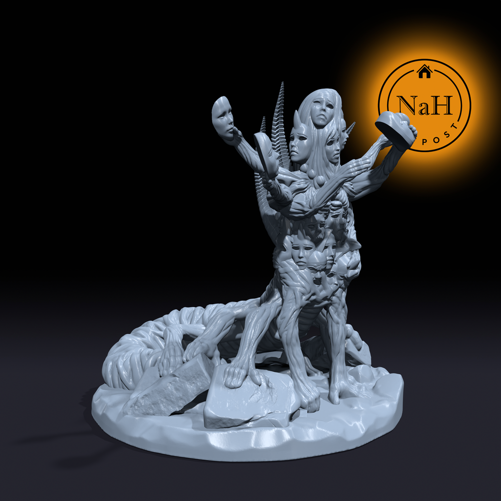 Visage Weaver, Harbinger of Lost Forms | Thief Of Masks | Mask Golem Miniature for Tabletop games like D&D 5e and TTRPG  War Gaming