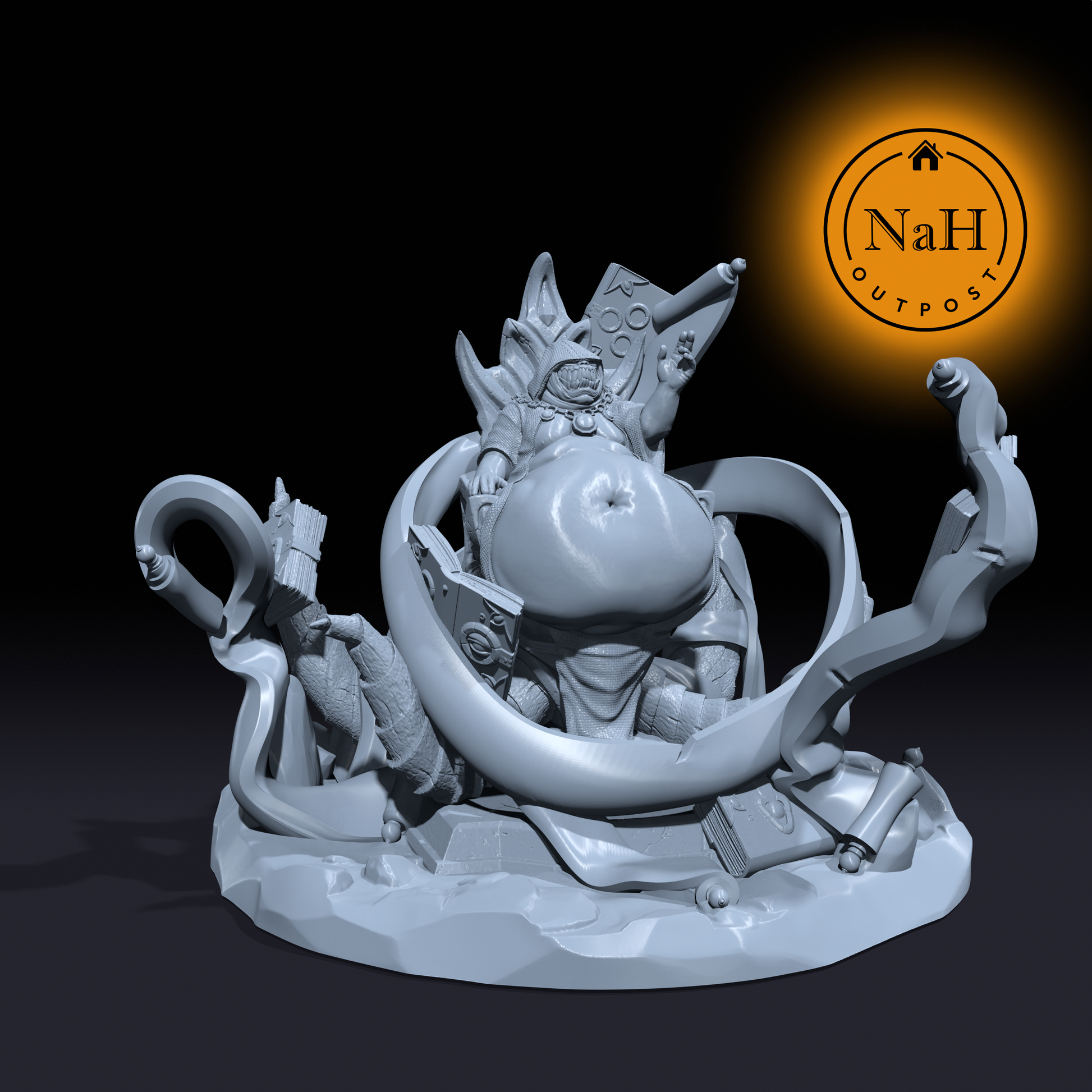 Nightscorch, the Heresy Devil | Ayngavhaul | Throne Keeper | Miniature for Tabletop games like D&D and War Gaming