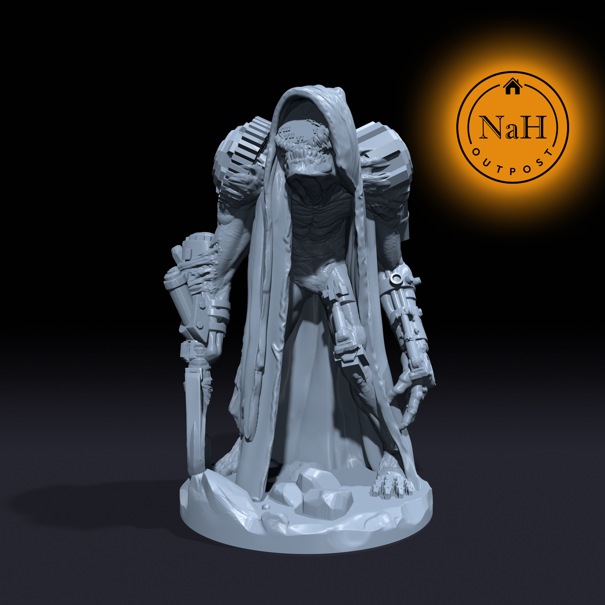 Chronoblight, Eater of Ages | Time Fiend | Clock Devil miniature for Tabletop games like D&D and War Gaming