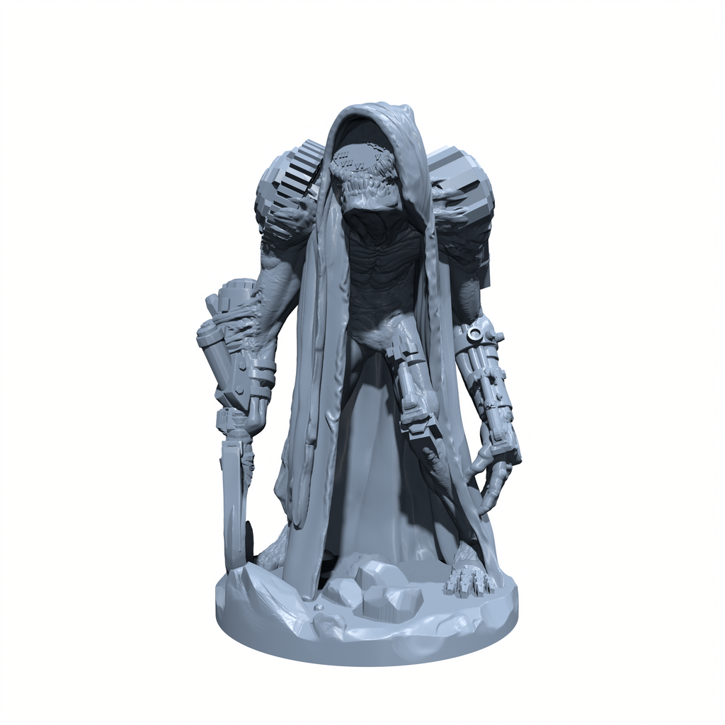 Chronoblight, Eater of Ages | Time Fiend | Clock Devil miniature for Tabletop games like D&D and War Gaming