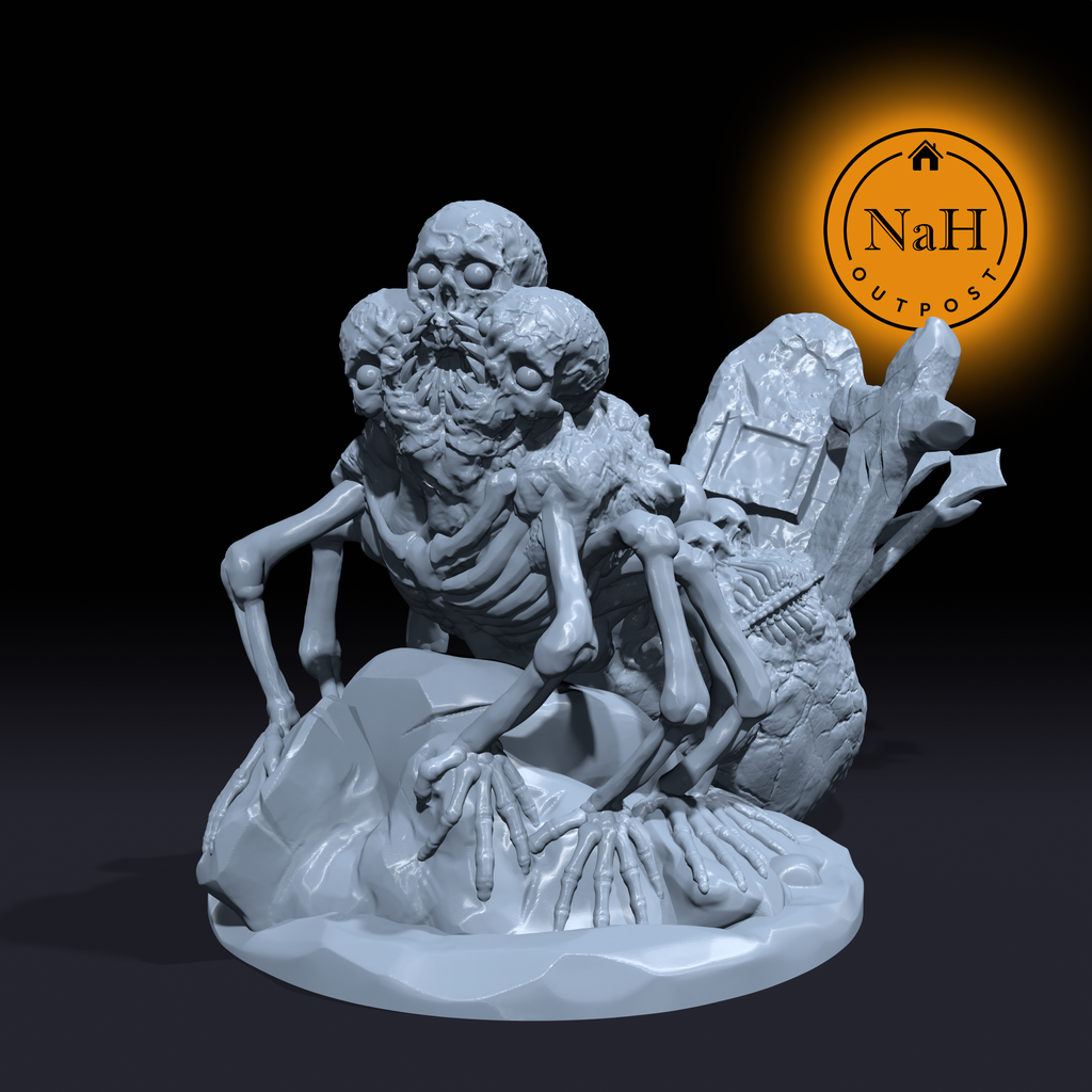 Tombshard, Guardian of the Boneyard | Tombstone Spider | Graveyard Golem Miniature for Tabletop games like D&D 5e and TTRPG War Gaming