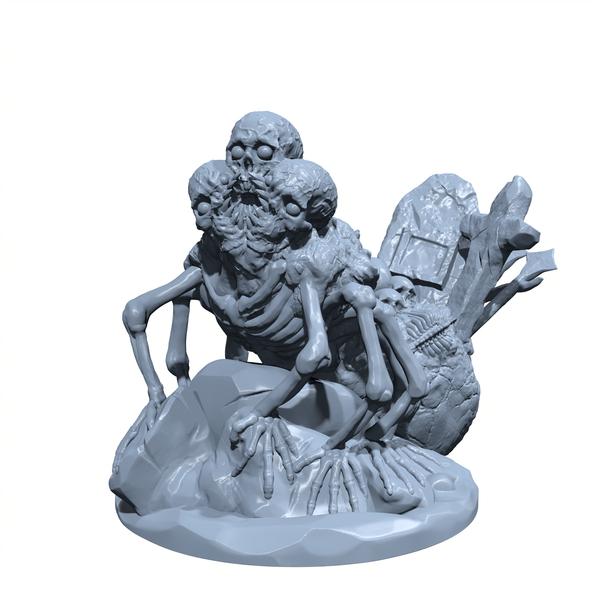 Tombshard, Guardian of the Boneyard | Tombstone Spider | Graveyard Golem Miniature for Tabletop games like D&D 5e and TTRPG War Gaming