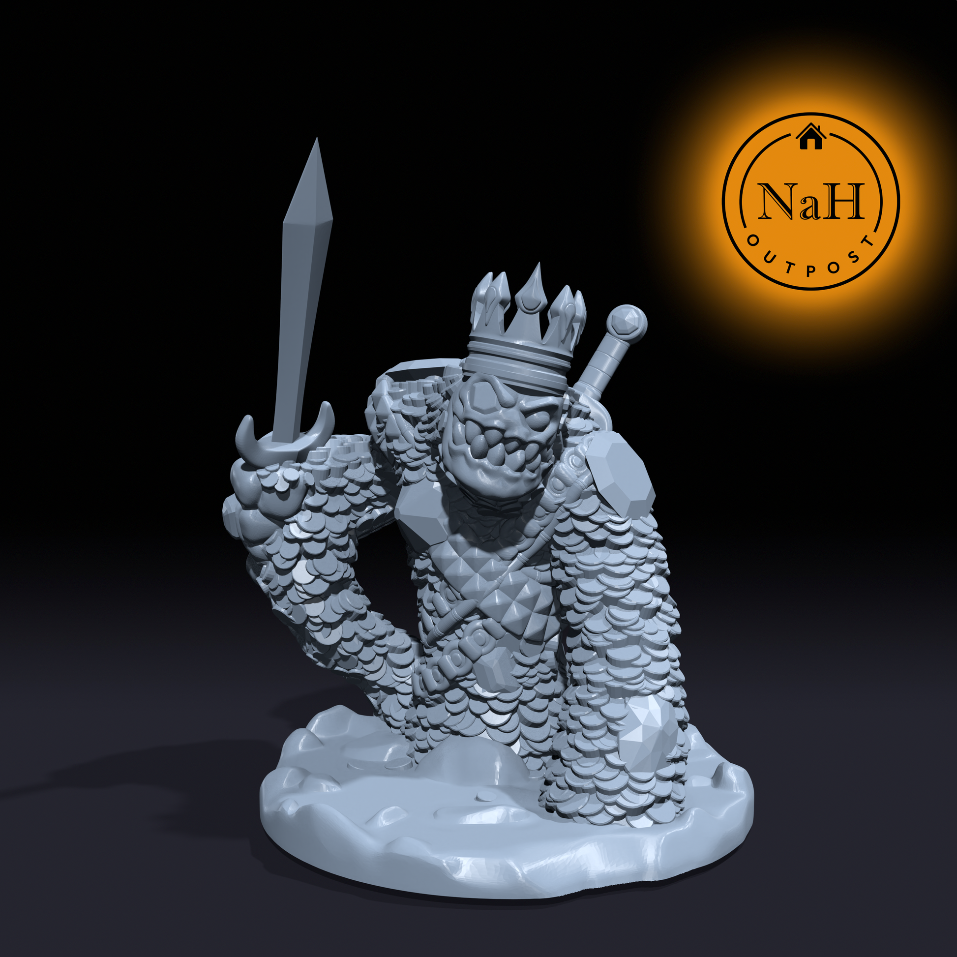 Opulence, Bejeweled Tyrant | Treasure Golem Miniature for Tabletop games like D&D and War Gaming