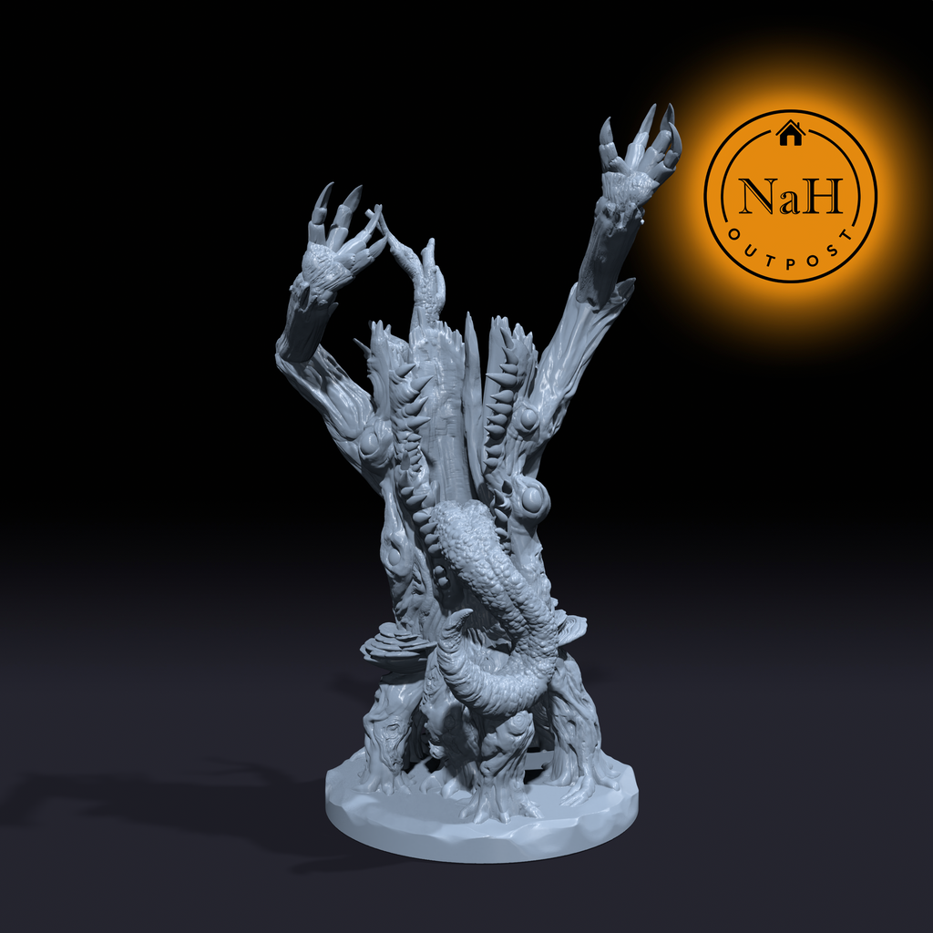 Woodmaw, the Hungering Hunter | Tree Mimic Miniature for Tabletop games like D&D and War Gaming