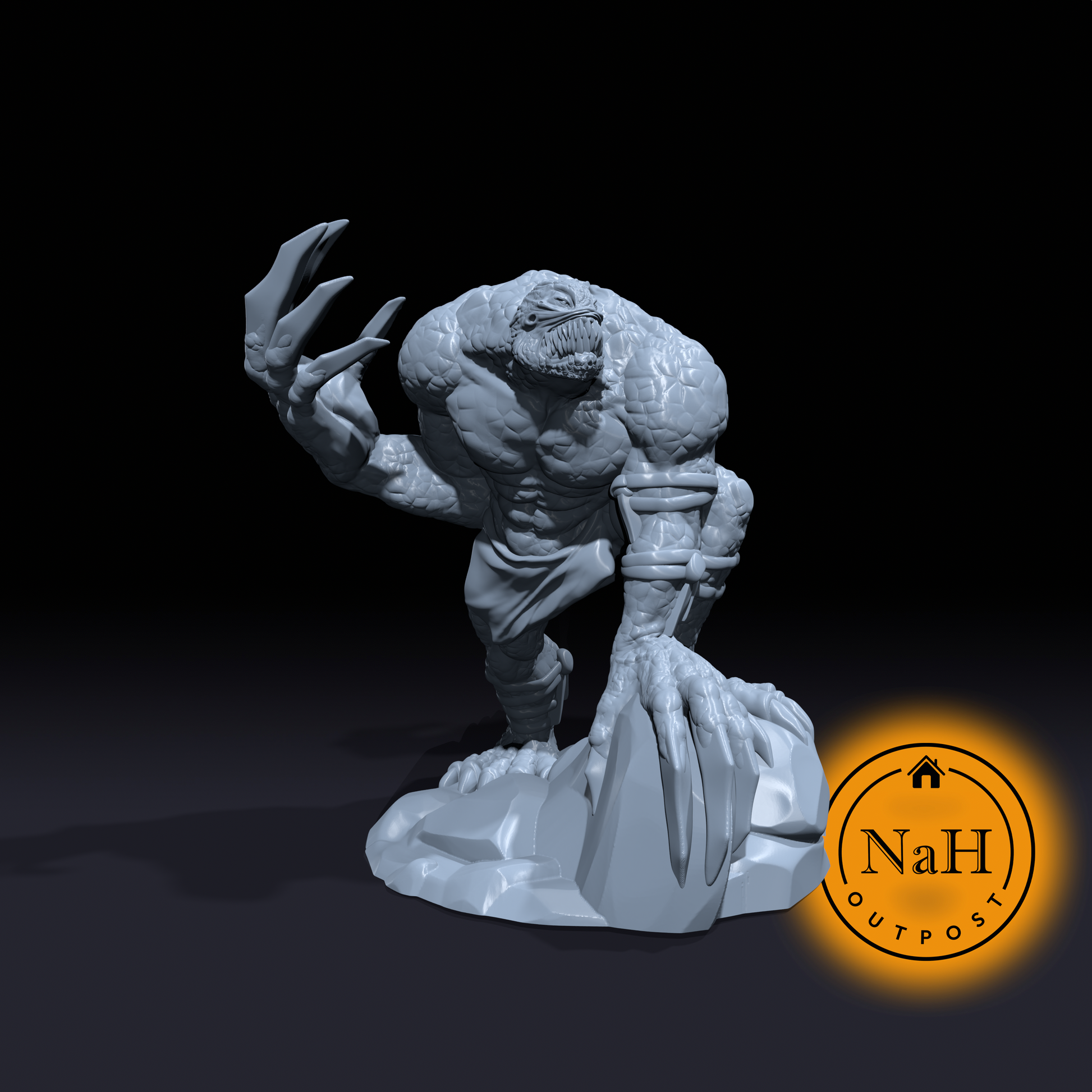 Shadowmaw the Clawed | Astral Stalker | Astral Lurker | Miniature for Tabletop games like D&D and War Gaming