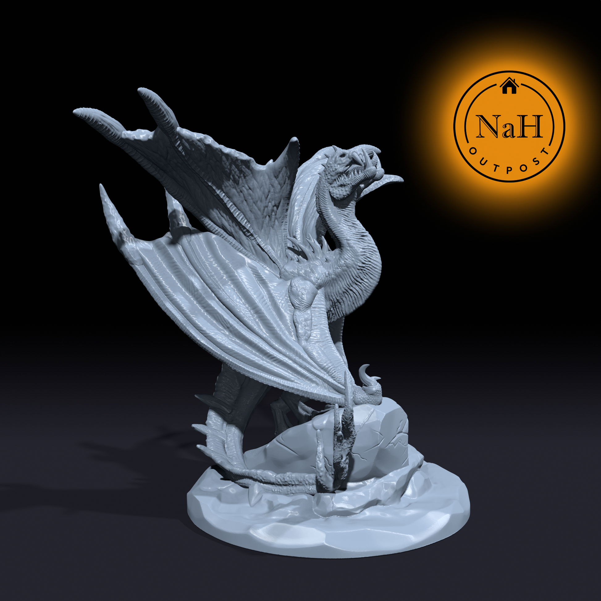 Venombite, the Sylvan Slayer | Tree Stalker | Forest Hunter Dragon Miniature for Tabletop games like D&D 5e and TTRPG  War Gaming