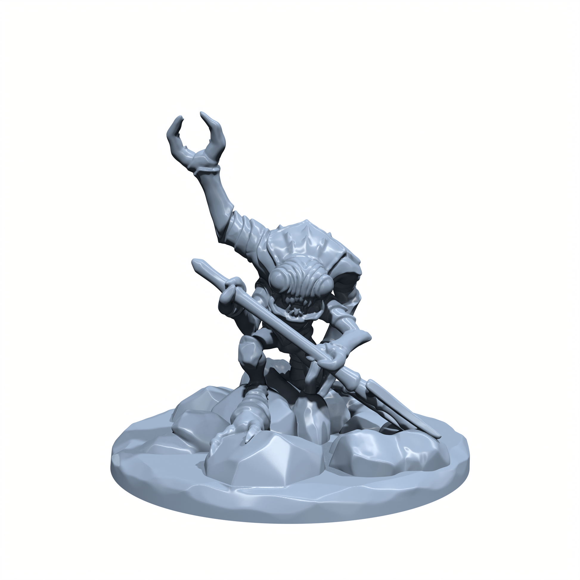 Chitinblade, the Mezzoloth | Trident Fiend | Miniature for Tabletop games like D&D and War Gaming