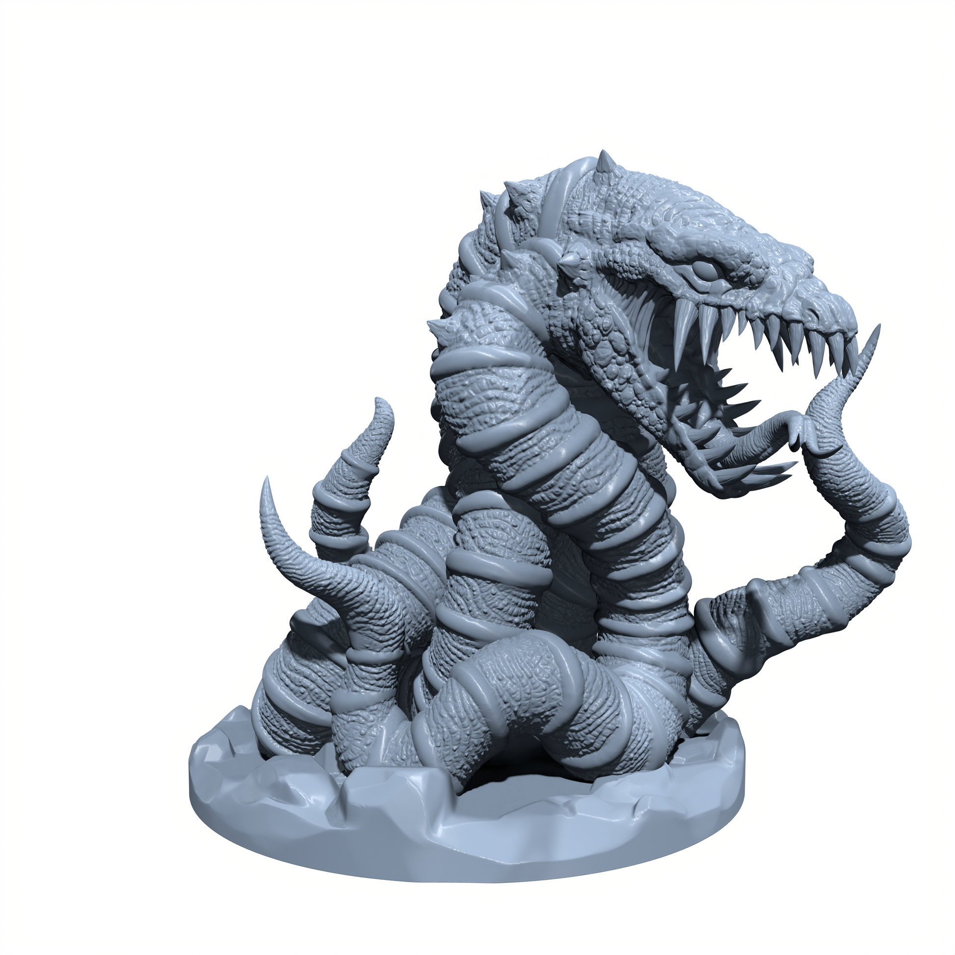 Tunnelshriek, Eater of the Underdark | Tunnel Squid Miniature for Tabletop games like D&D 5e and TTRPG  War Gaming