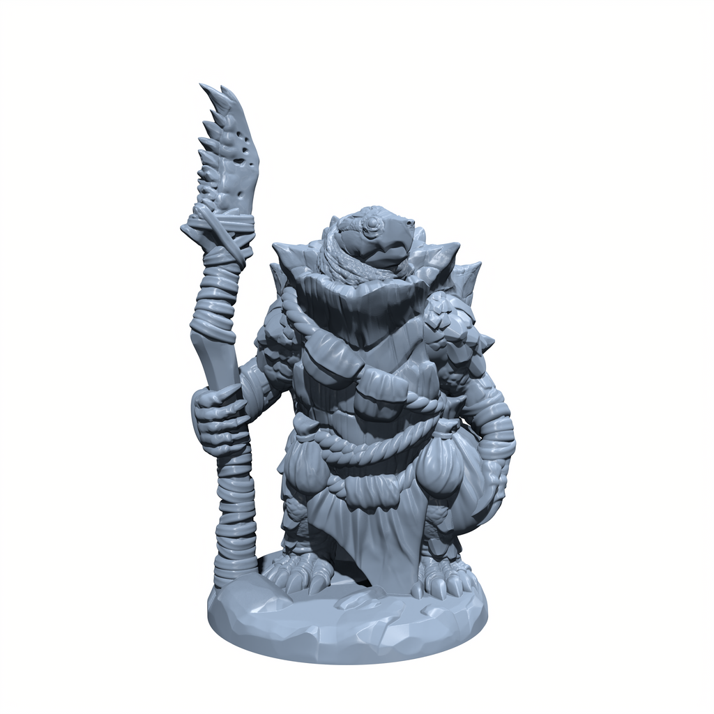 Durak Stoneshell | Tortle | Turtle Folk Miniature for Tabletop games like D&D and War Gaming