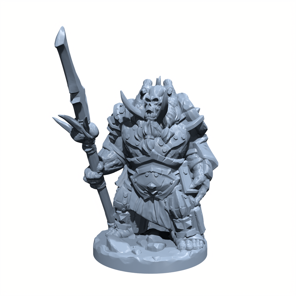 Skullcrusher, the Hellish Boar | Orthon | Tusk Fiend Miniature for Tabletop games like D&D and War Gaming