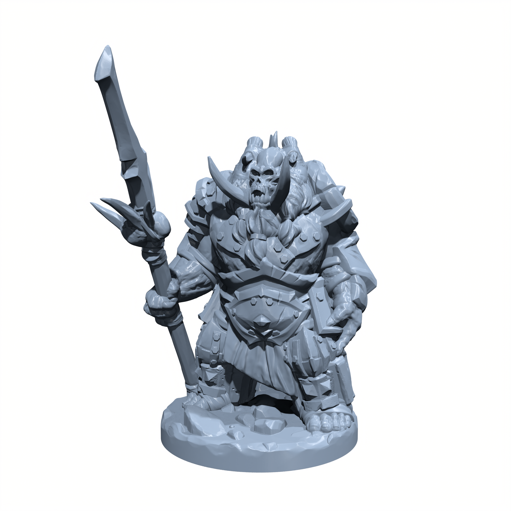 Skullcrusher, the Hellish Boar | Orthon | Tusk Fiend Miniature for Tabletop games like D&D and War Gaming