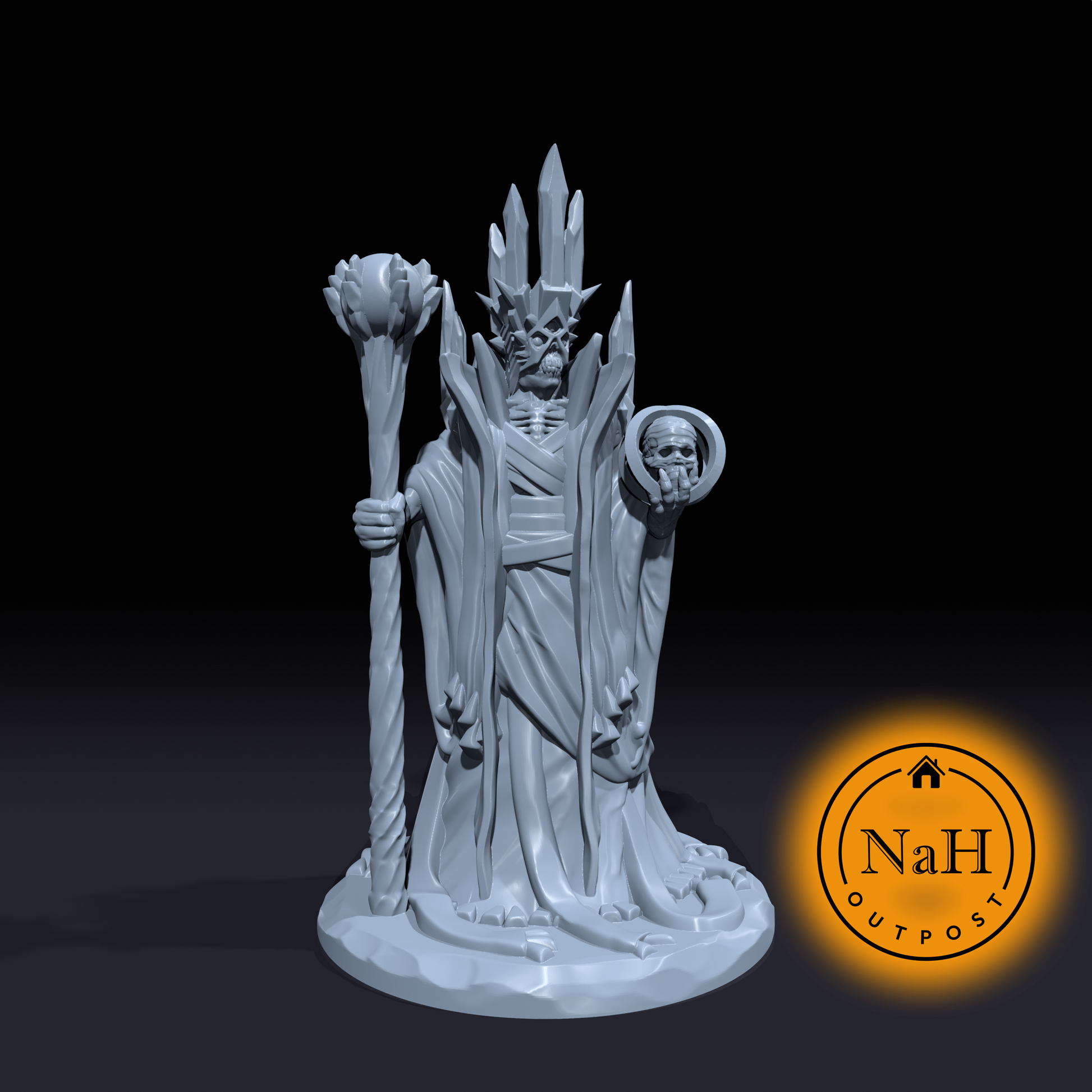 Necroxus, the Galaxy Lich | Lich | Astral Necromancer | Miniature for Tabletop games like D&D and War Gaming
