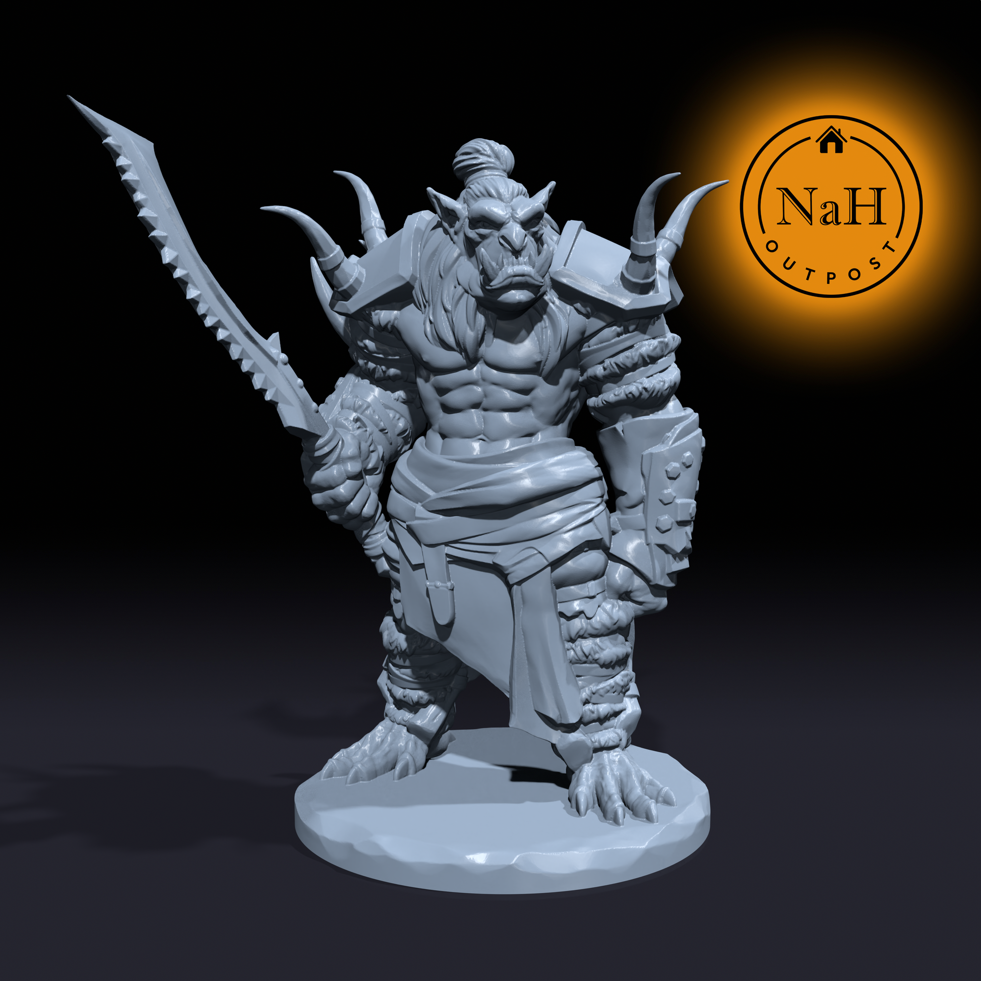 Kargash Ironfist | Tusklands Hobgoblin | Miniature for Tabletop games like D&D and War Gaming