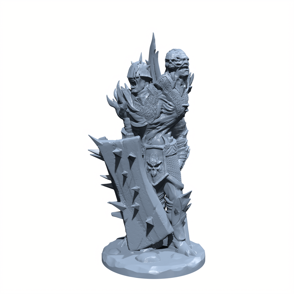 RotFace, the Grave Titan | Twin Fiend | Undead Death Knight Miniature for Tabletop games like D&D and War Gaming
