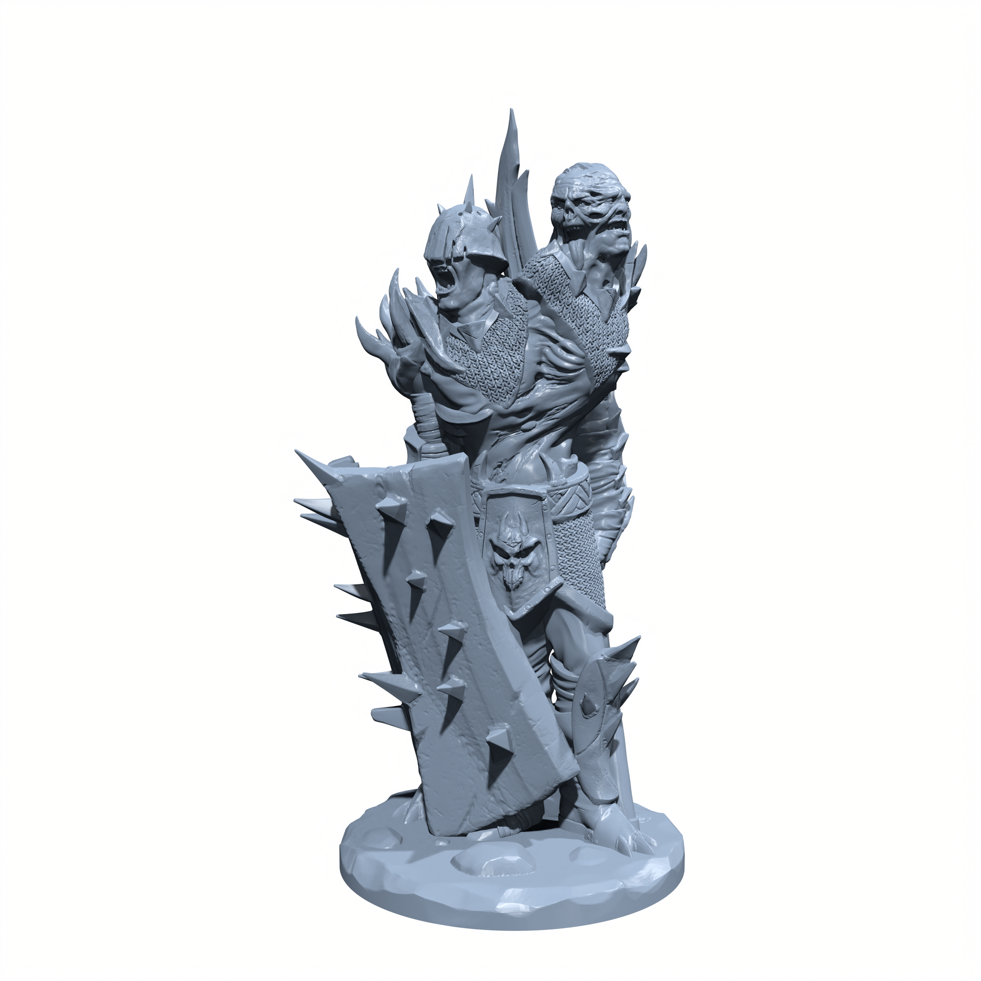 RotFace, the Grave Titan | Twin Fiend | Undead Death Knight Miniature for Tabletop games like D&D and War Gaming