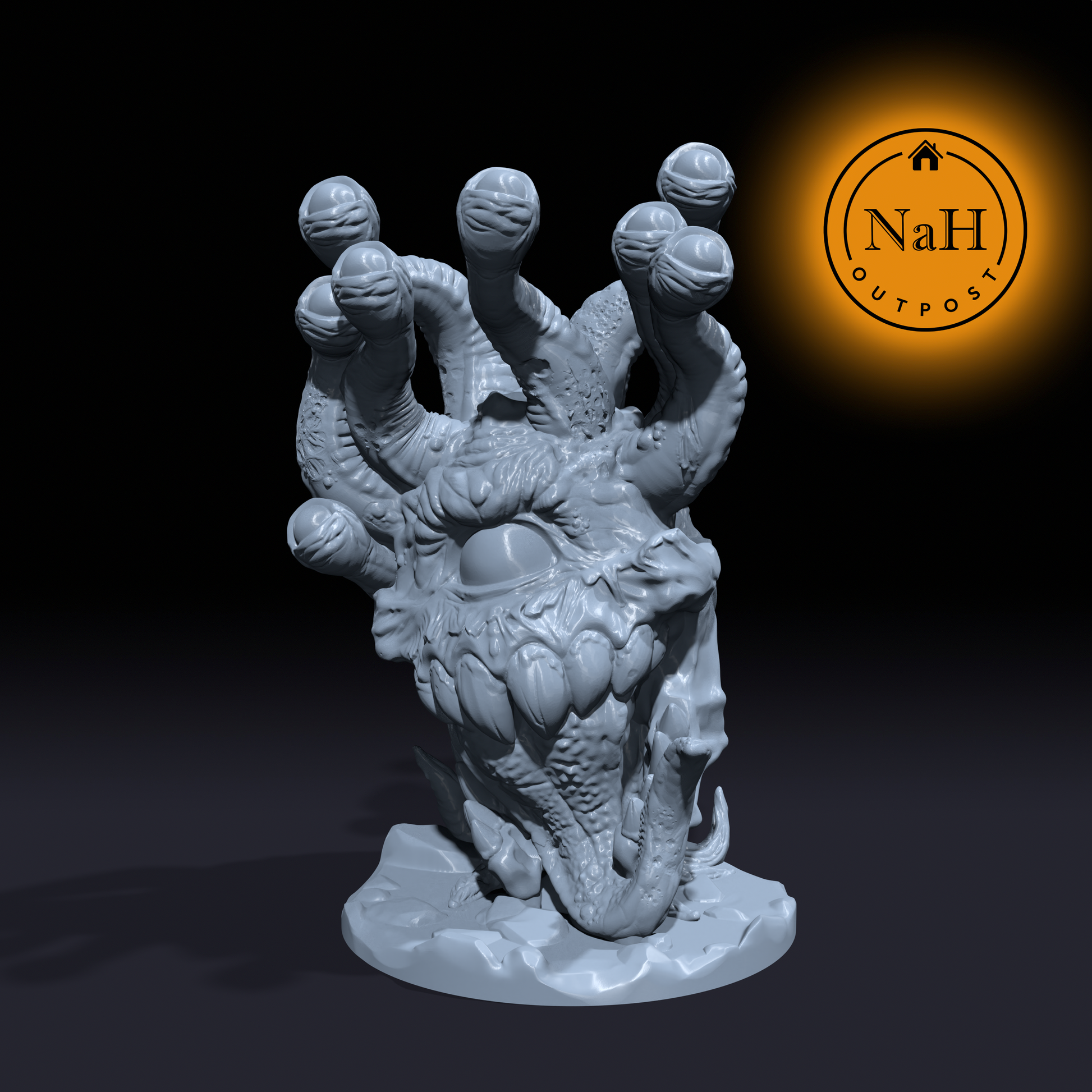 Deathgaze, the Unblinking Terror | Zombie Eye Holder | Undead Abomination Miniature for Tabletop games like D&D and War Gaming