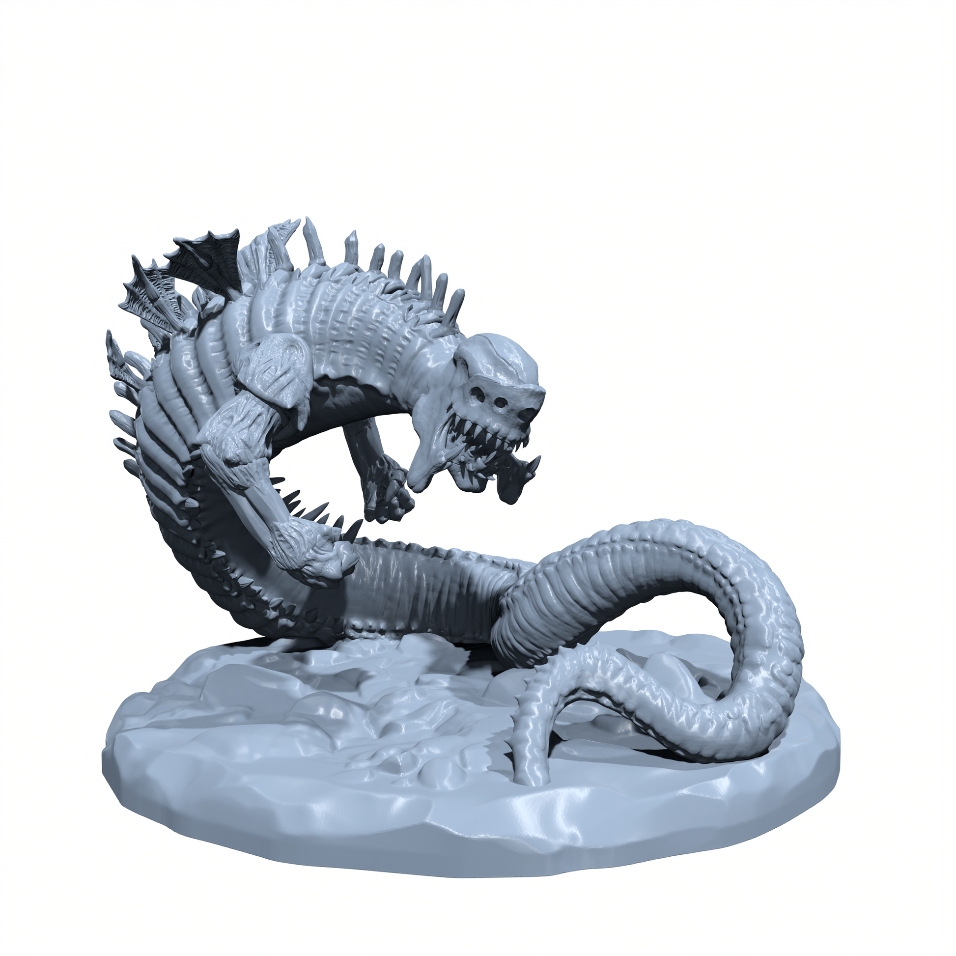 Kelpfiend, the Sunken Terror | Undead Deep Sea Stalker | Corrupted Seahorse Miniature for Tabletop games like D&D 5e and TTRPG  War Gaming